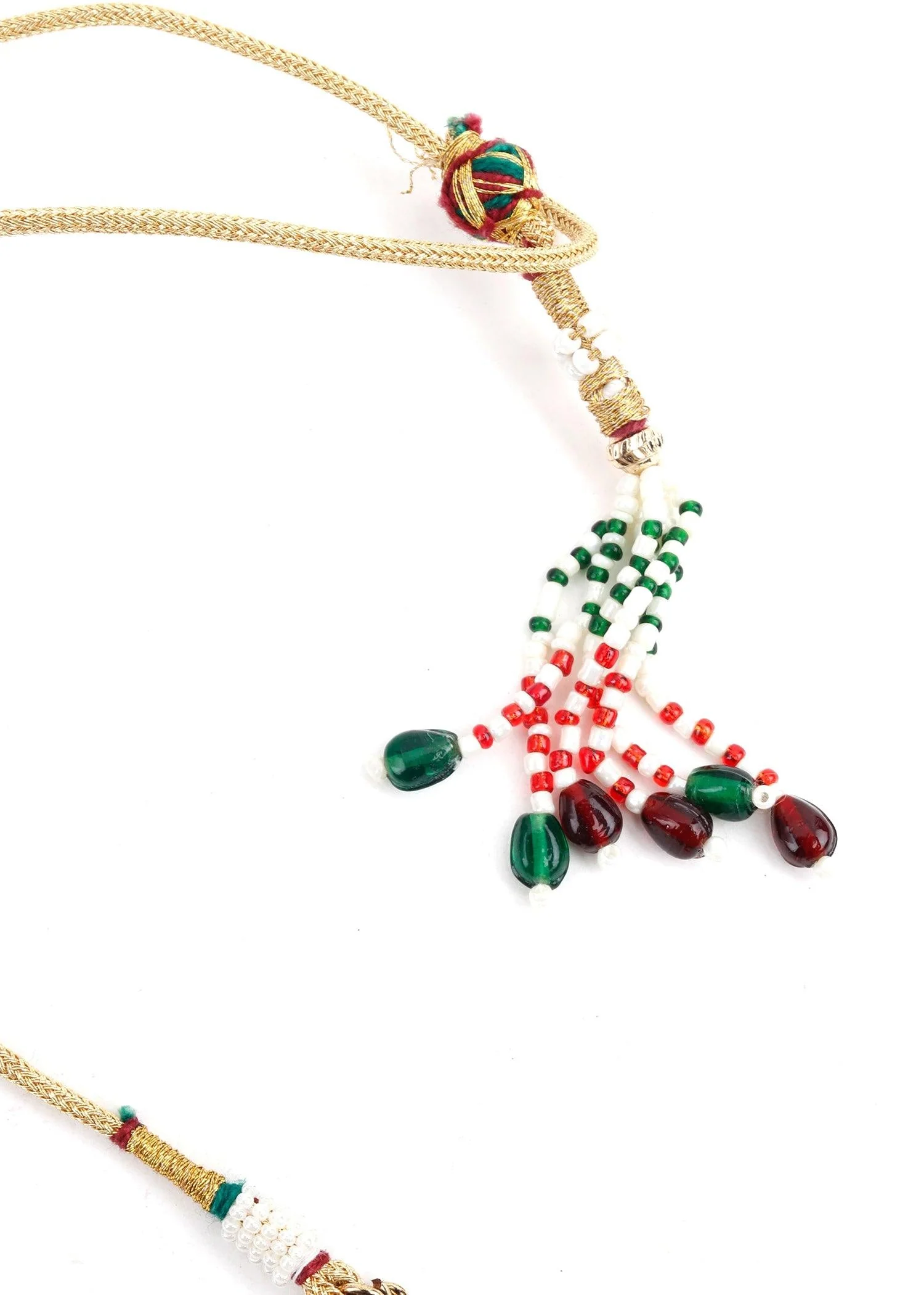 Odette Women Antique Kundan Necklace - Image 4