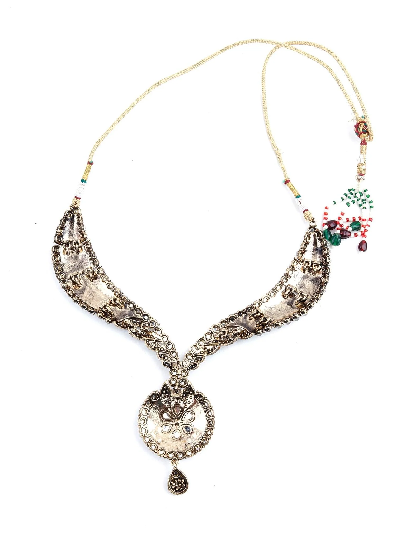 Odette Women Antique Kundan Necklace - Image 6
