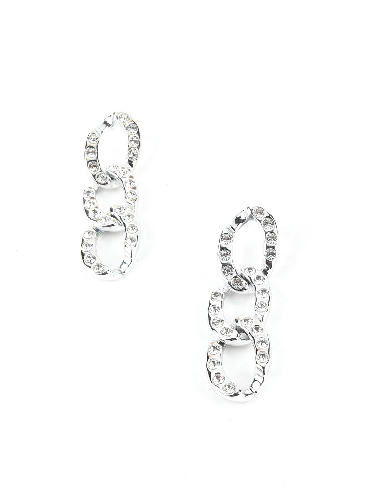 Odette Women Arinya Metallic Dangle Earrings - Image 3