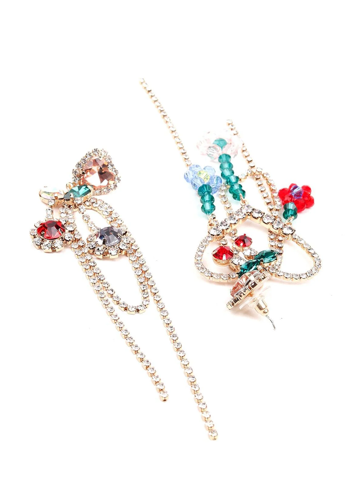 Odette Women Artistic Fully Studded Earrings - Image 5