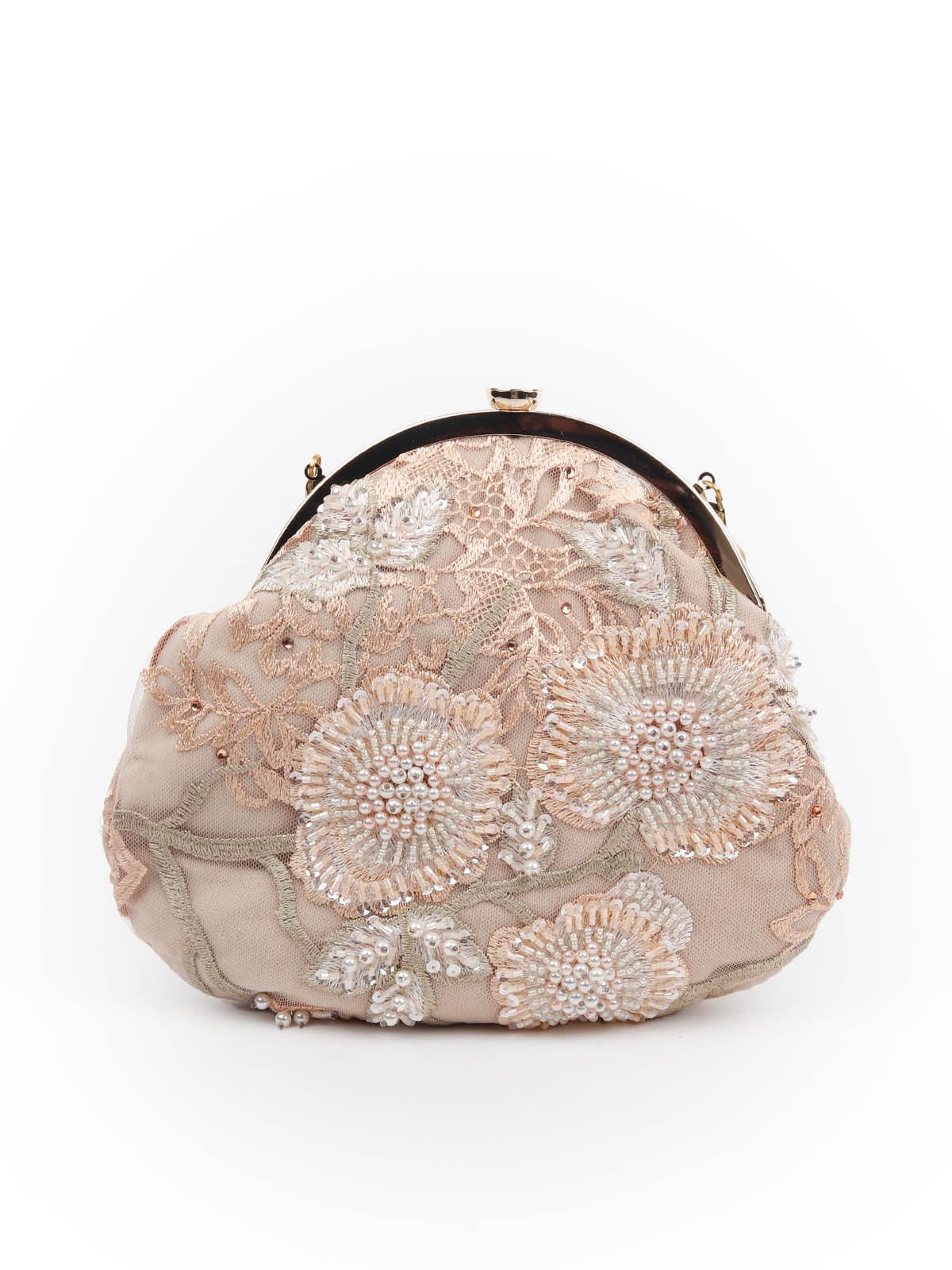 Odette Women Awe-Inspiring Beige Batua - Image 3