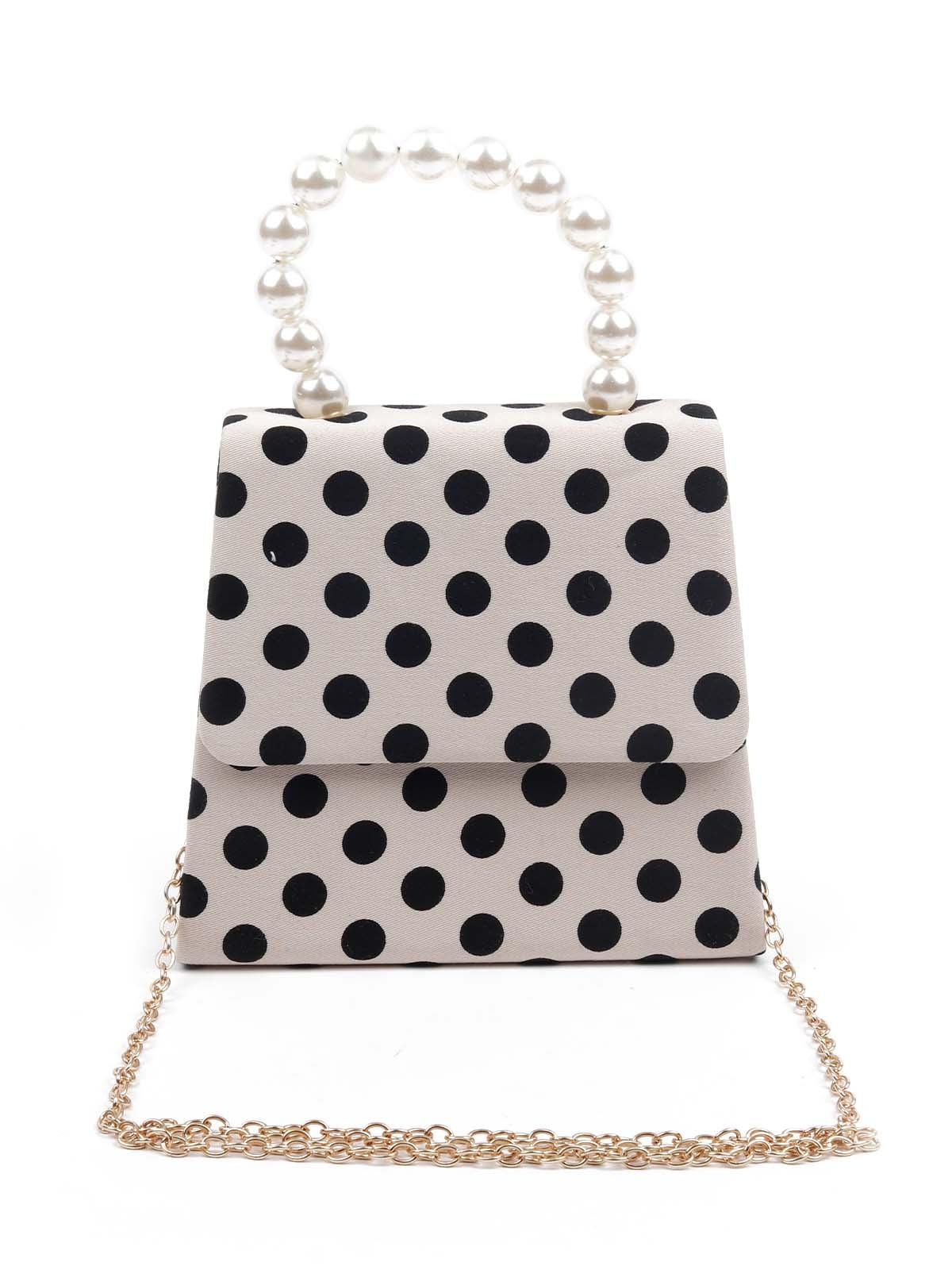 Odette Women Awe-Worthy Bobby Dots Hand Bag - Image 3