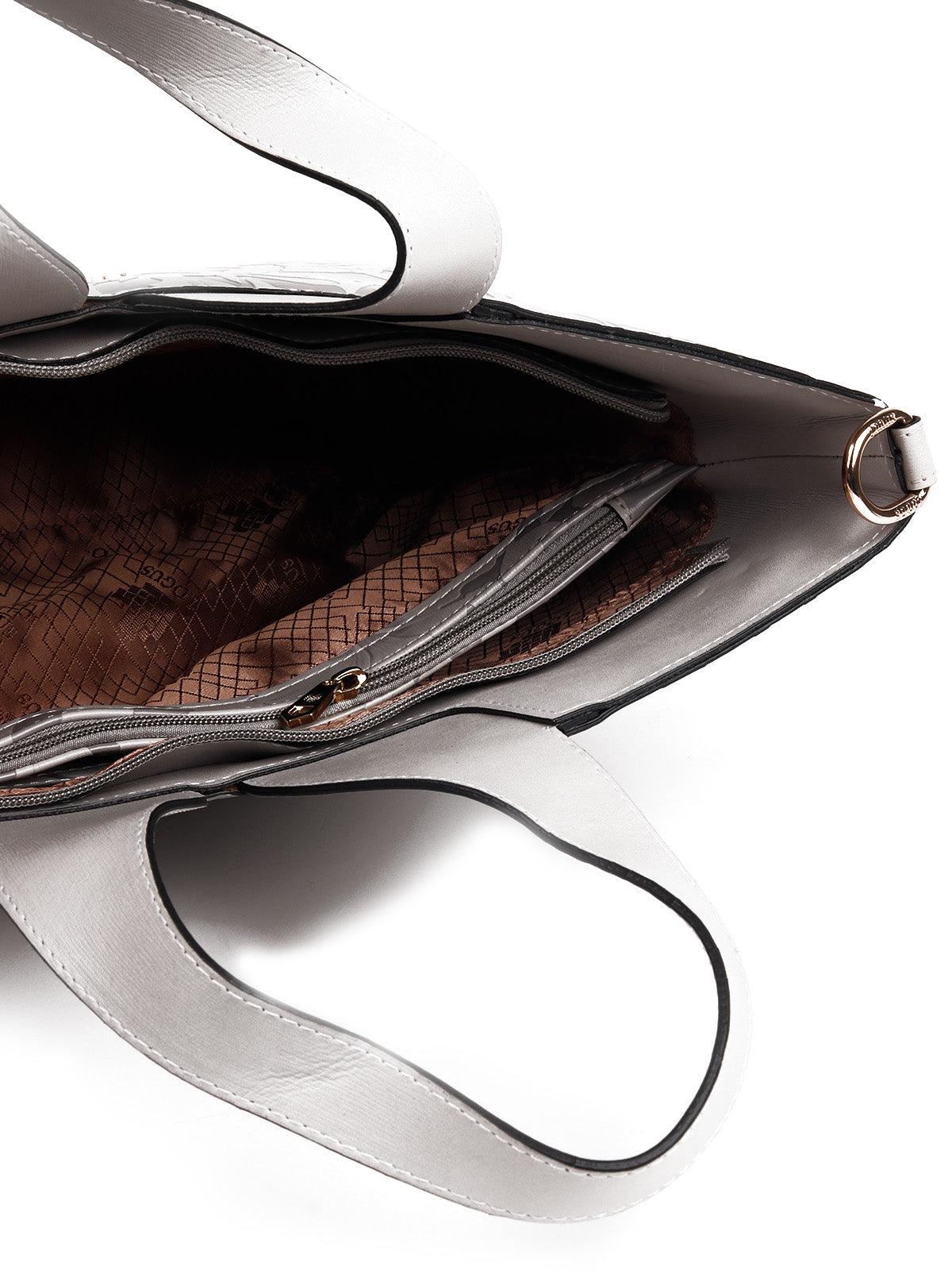 Odette Women Awe-Worthy Grey Hand Bag - Image 7