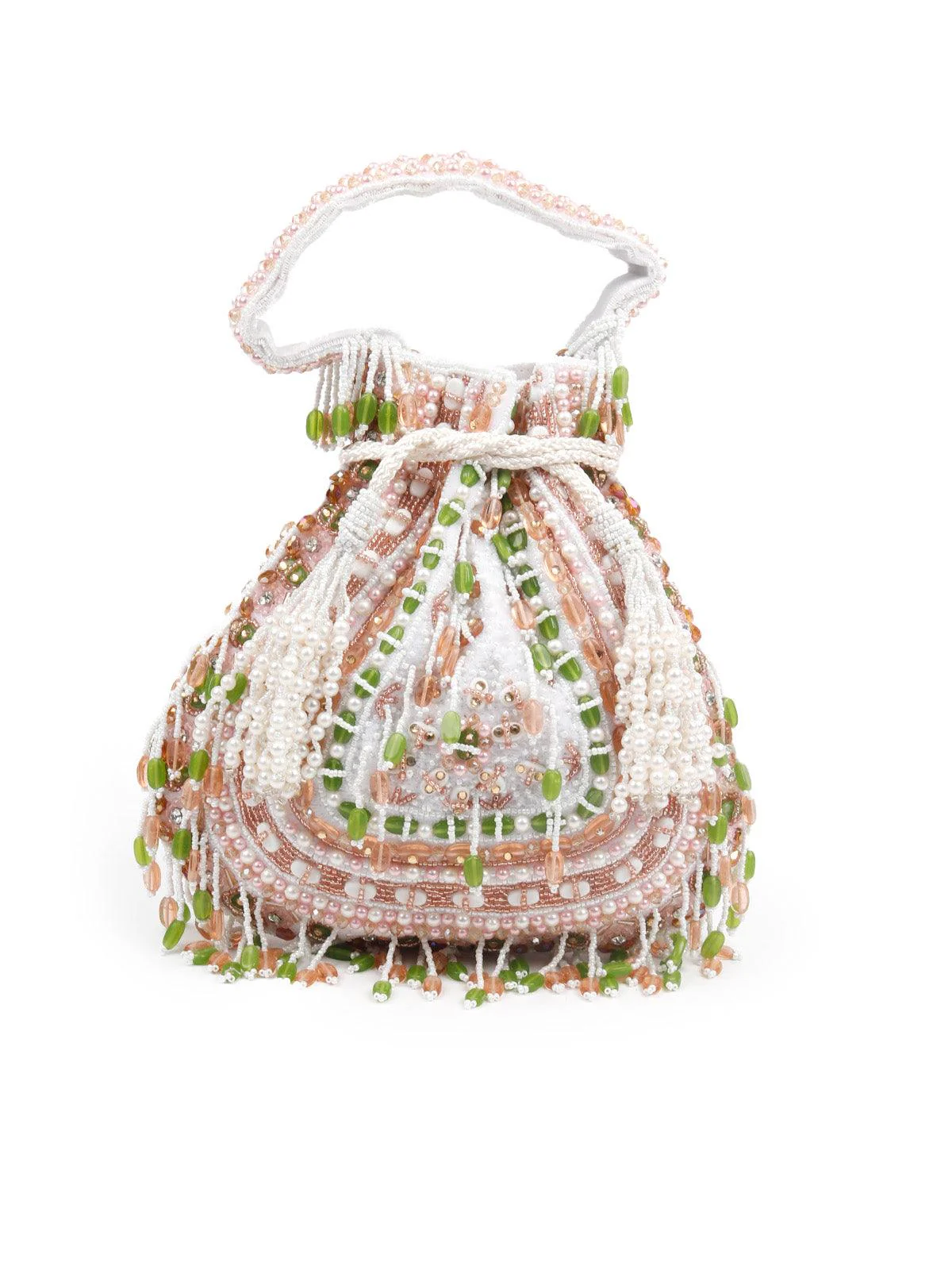 Odette Women Awe-Worthy Heavily Embellished Potli Bag - Image 4
