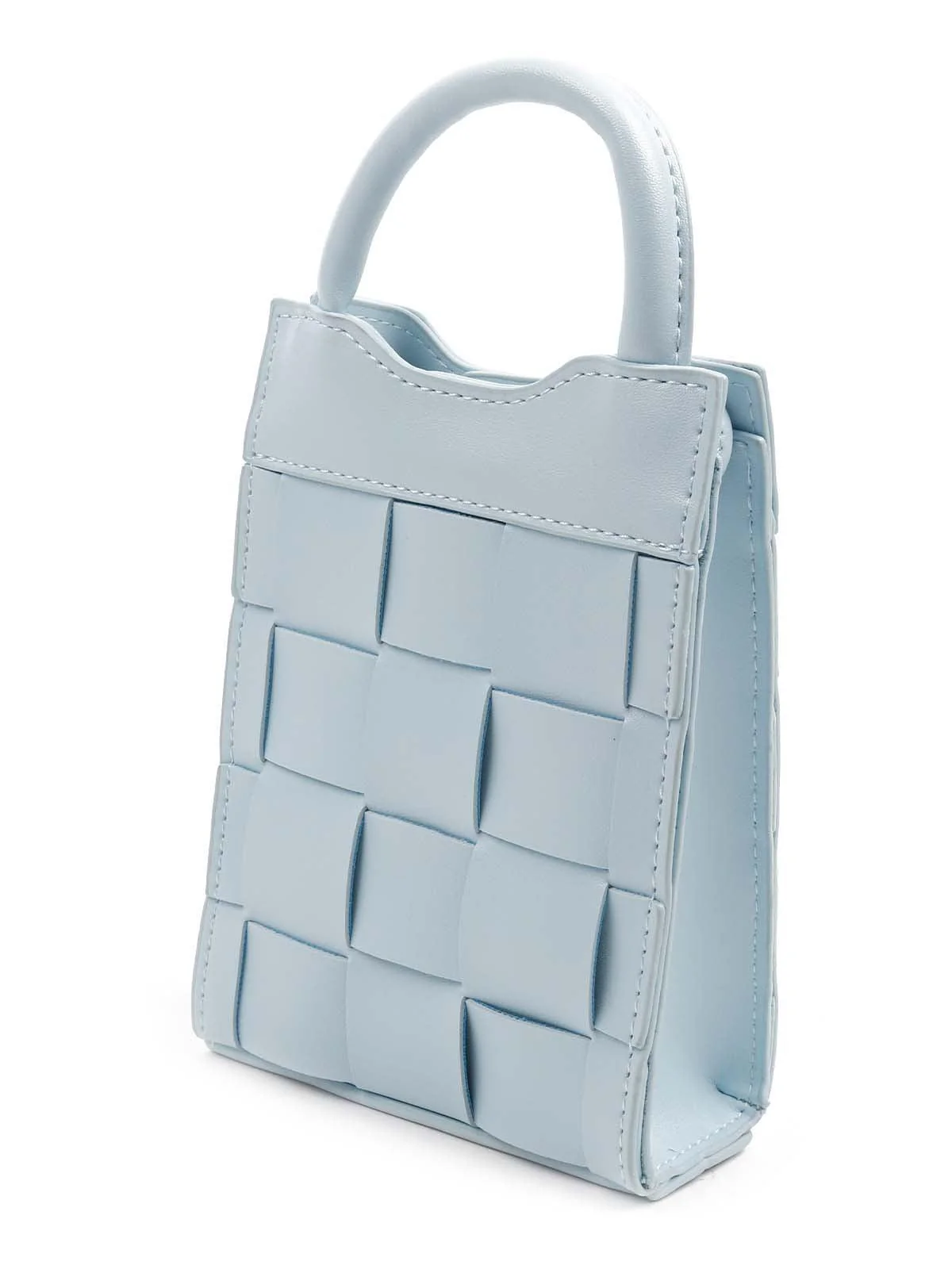 Odette Women Awe-Worthy Sky Blue Clutch - Image 4