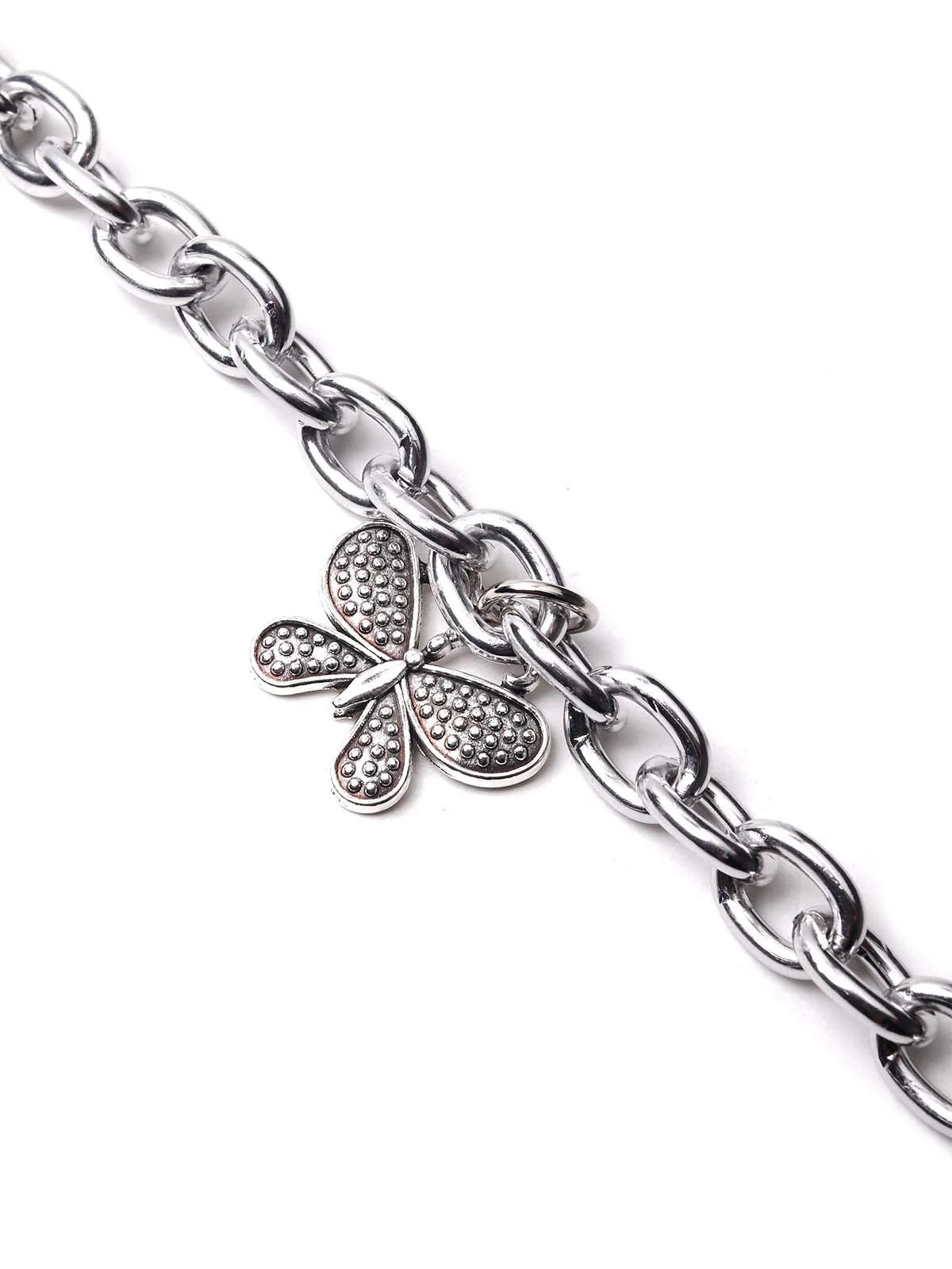 Odette Women Awesome Silver Adjustable Belt - Image 5