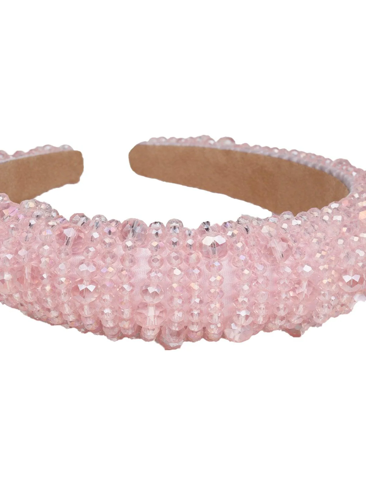 Odette Women Babypink Rhinestones Hairband - Image 6