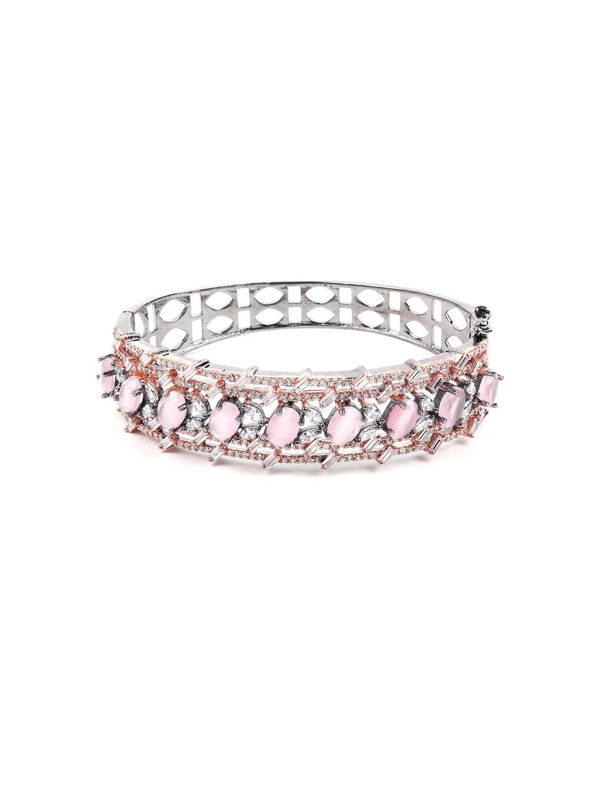 Odette Women Pink Metal Bracelet - Image 3