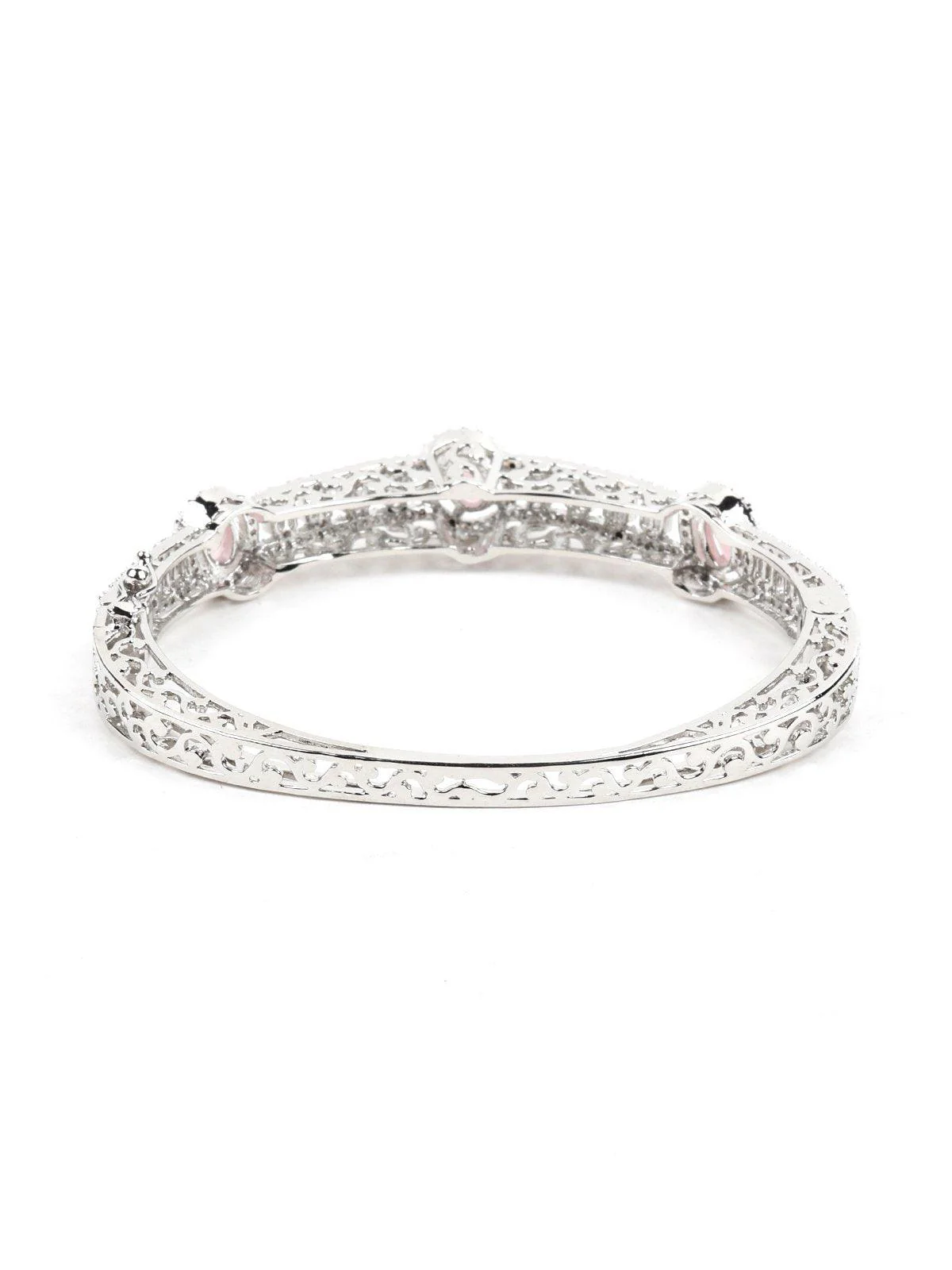 Odette Women Pink Metal Bracelet - Image 5