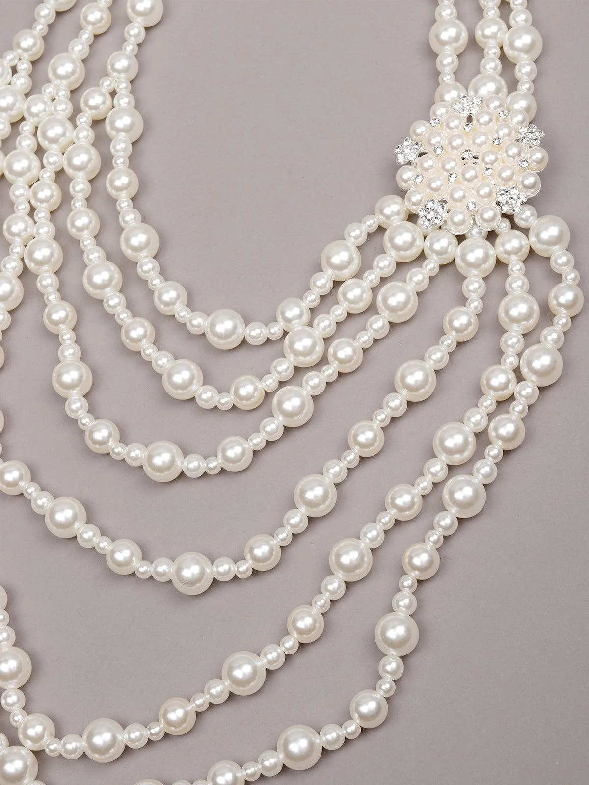 Odette Women White Metal Necklace - Image 7
