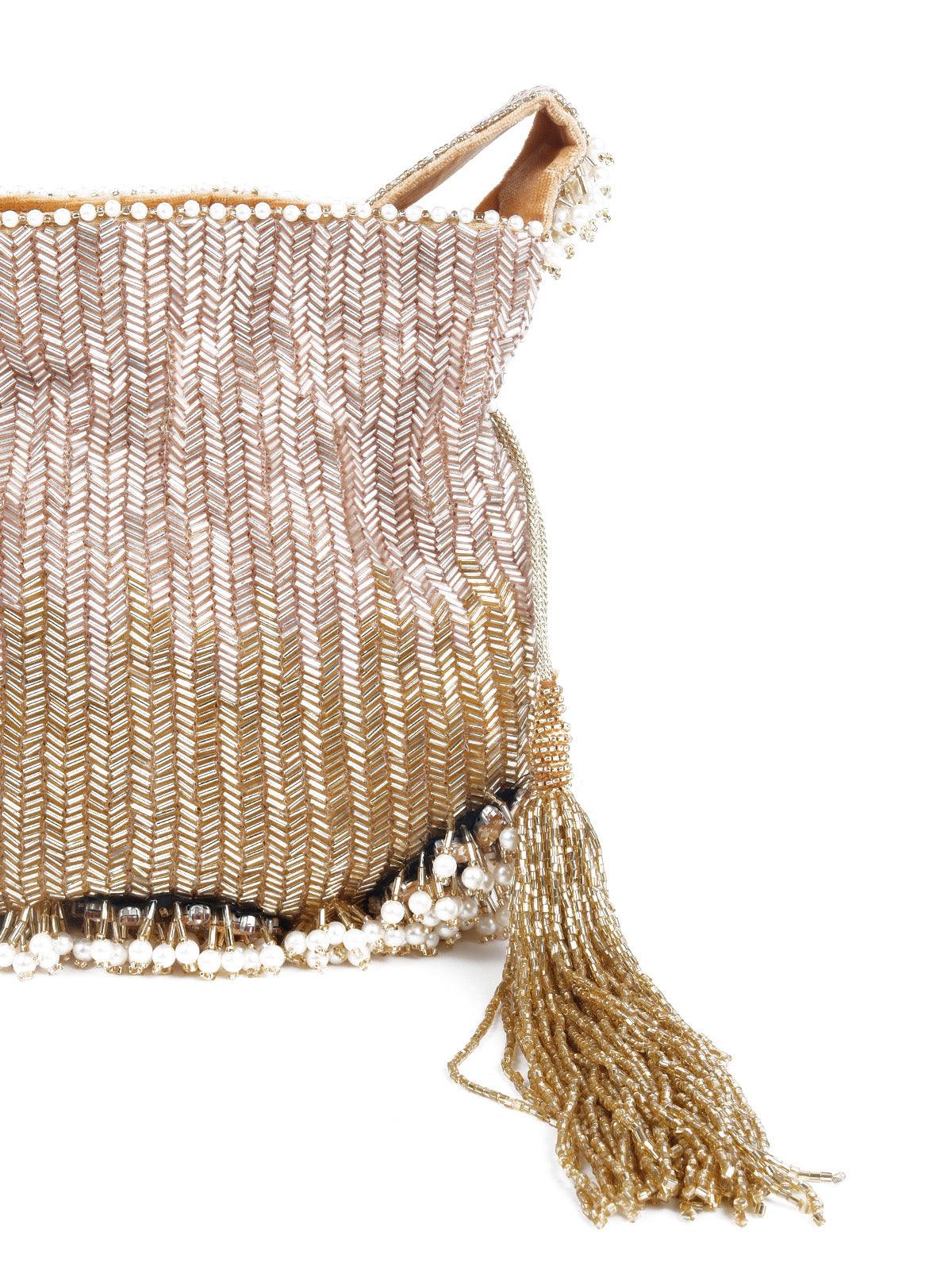 Odette Women Beautiful Embellished Potli Bag - Image 5
