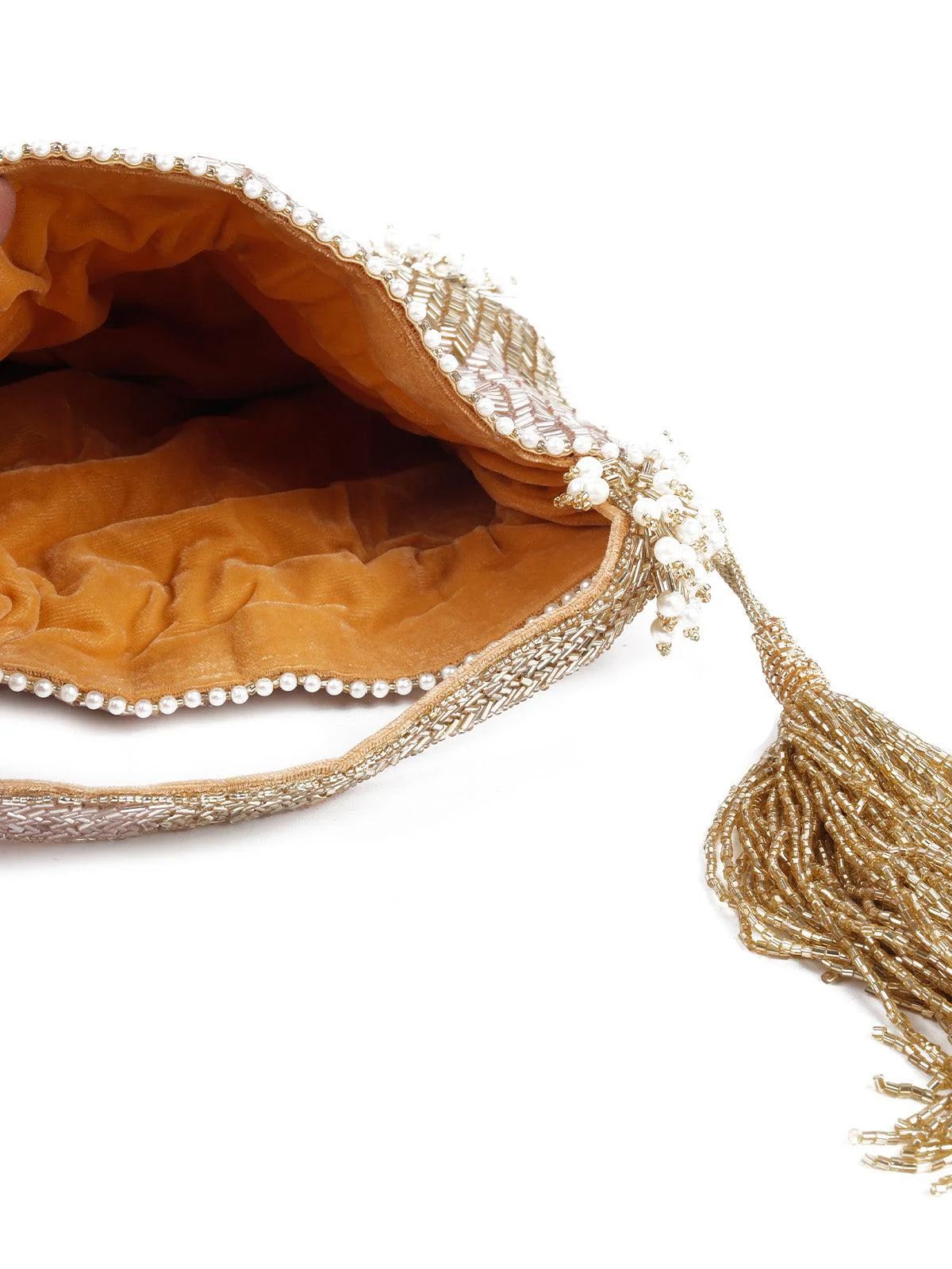 Odette Women Beautiful Embellished Potli Bag - Image 7