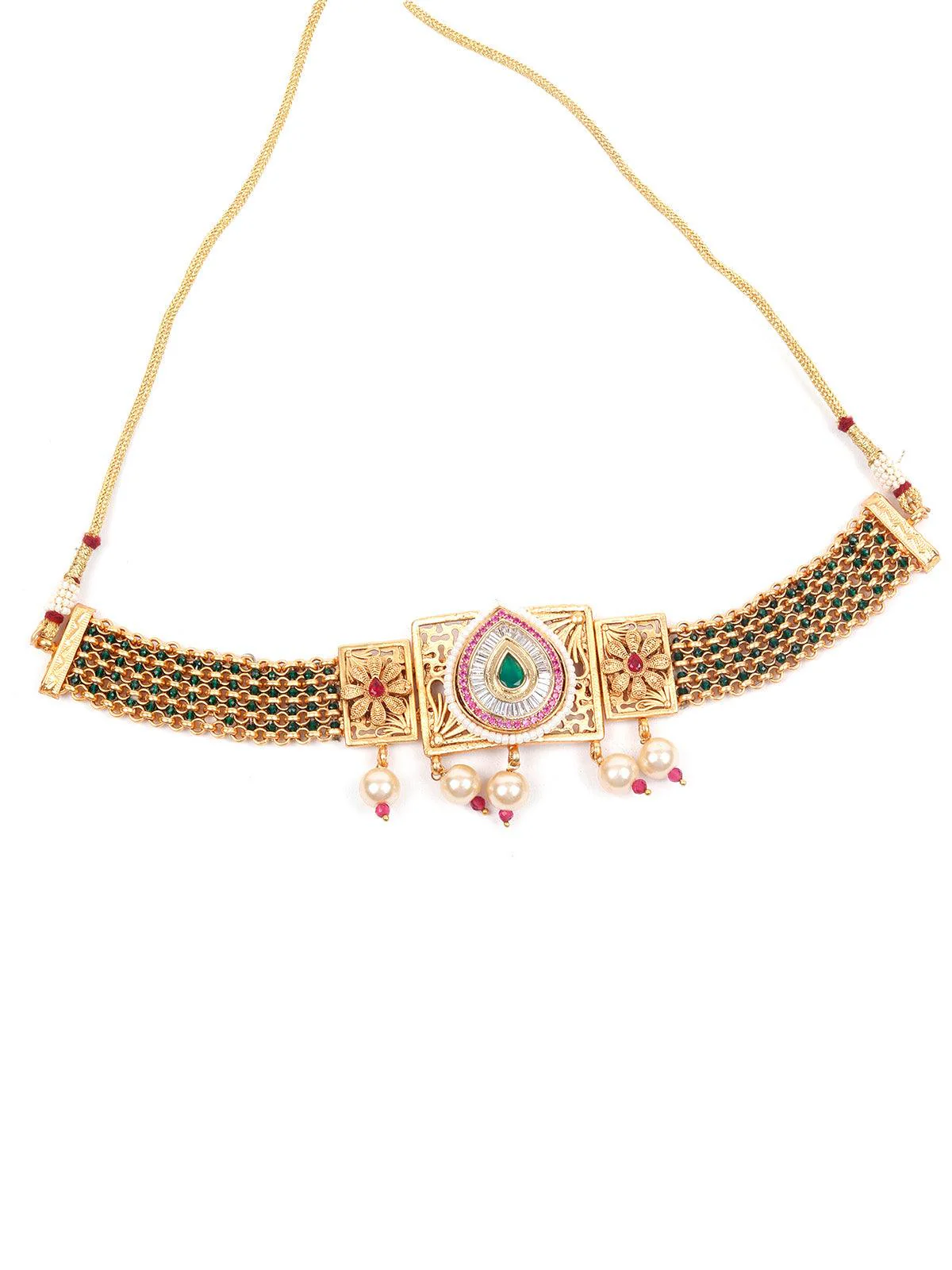 Odette Beautiful Gold Choker Set For Women - Image 4