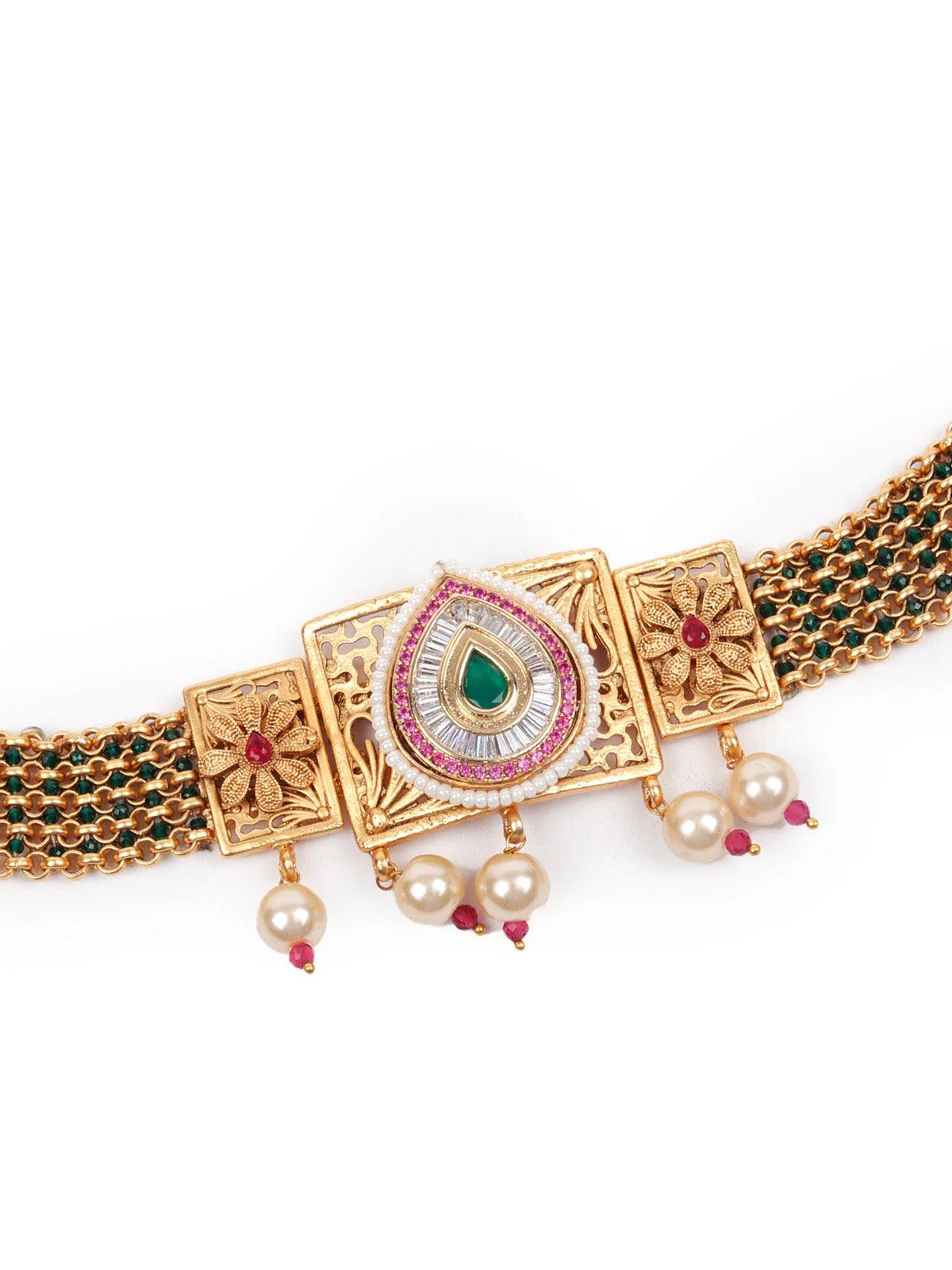 Odette Beautiful Gold Choker Set For Women - Image 5