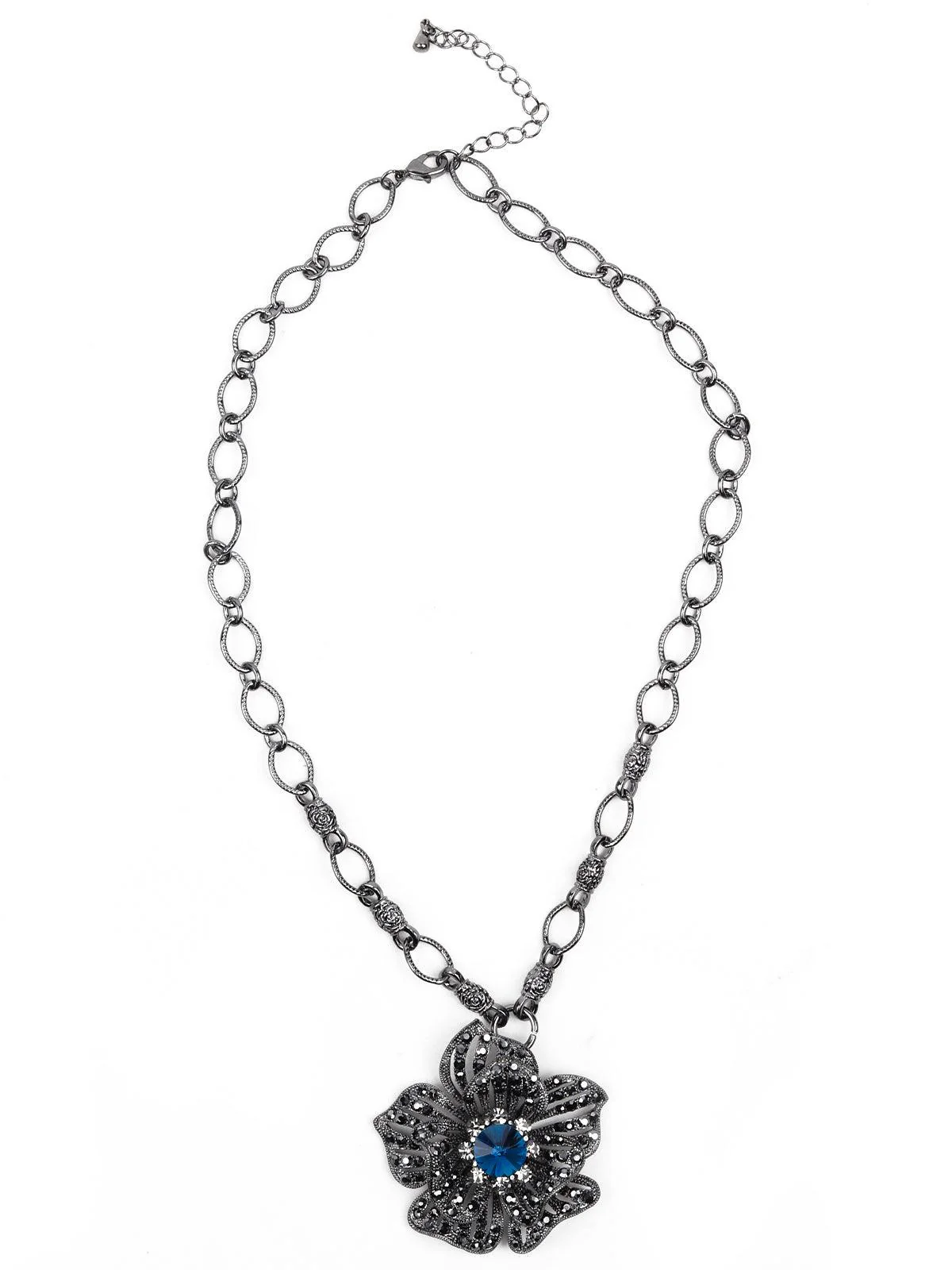 Odette Women Silver Metal Necklace - Image 3