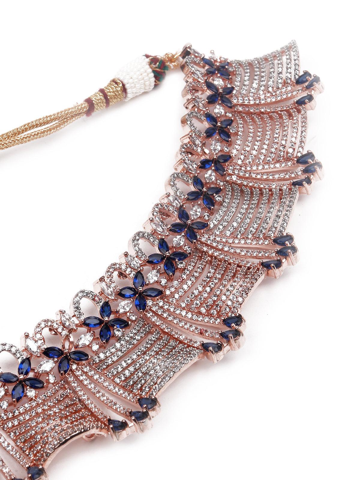 Odette Women Gold Metal Jewellery Set - Image 5