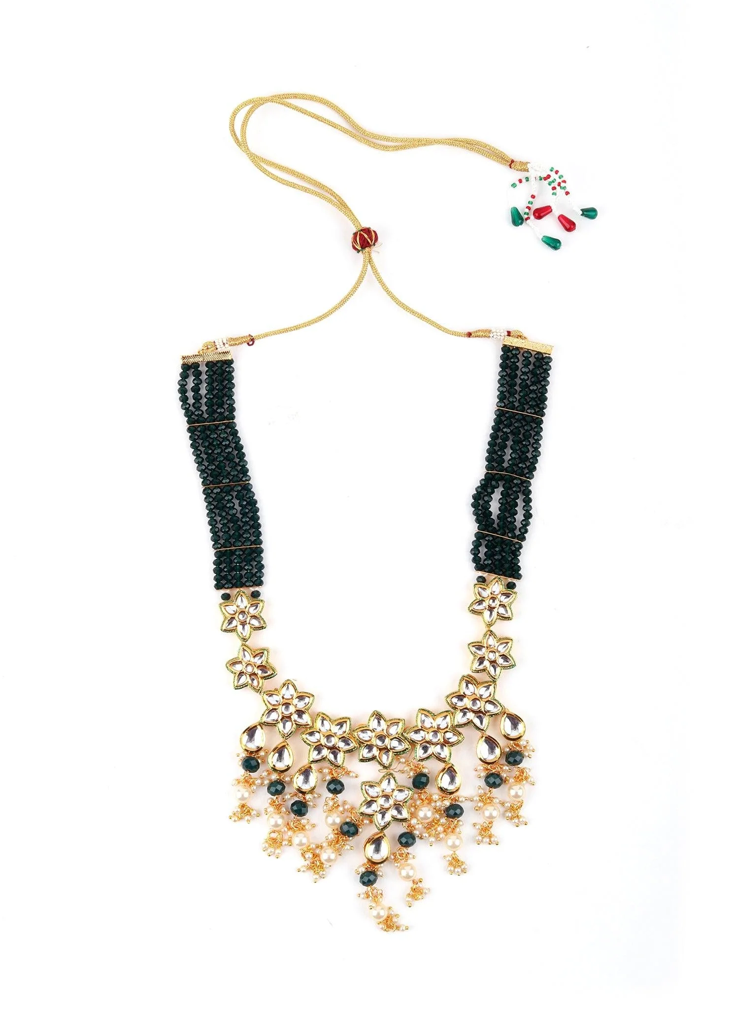Odette Women Beauty In Green Necklace Set - Image 4