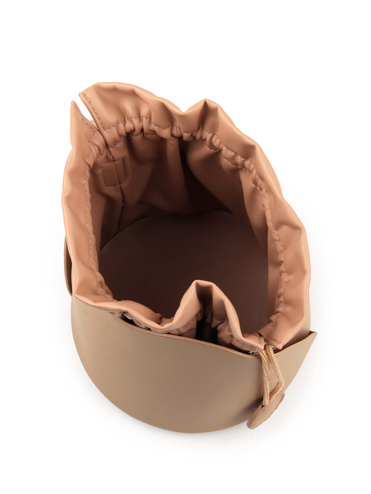 Odette Women Beige Solid Western Potli Bag - Image 6