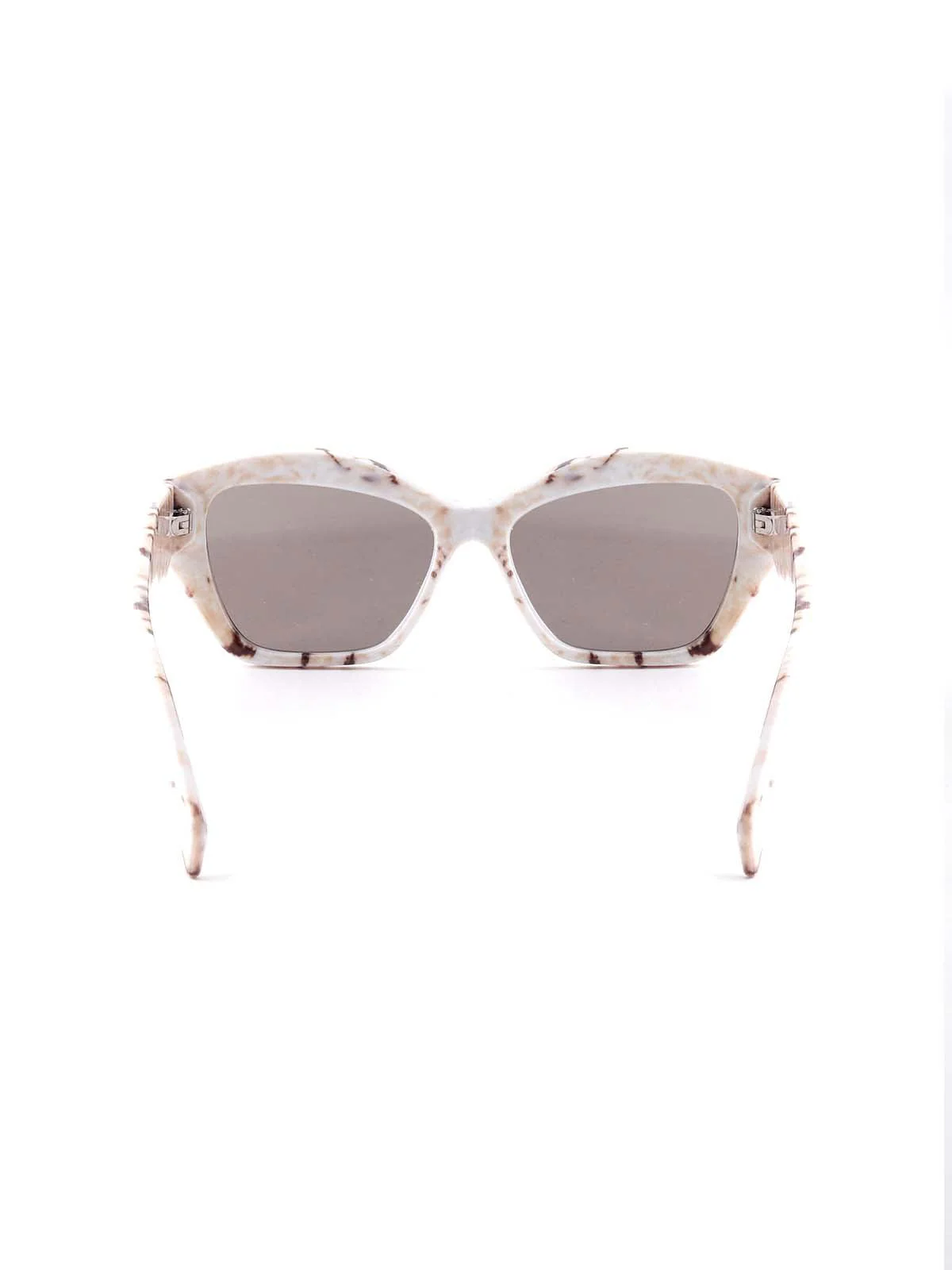 Odette Beige Textured Frame Sunglasses For Women - Image 6