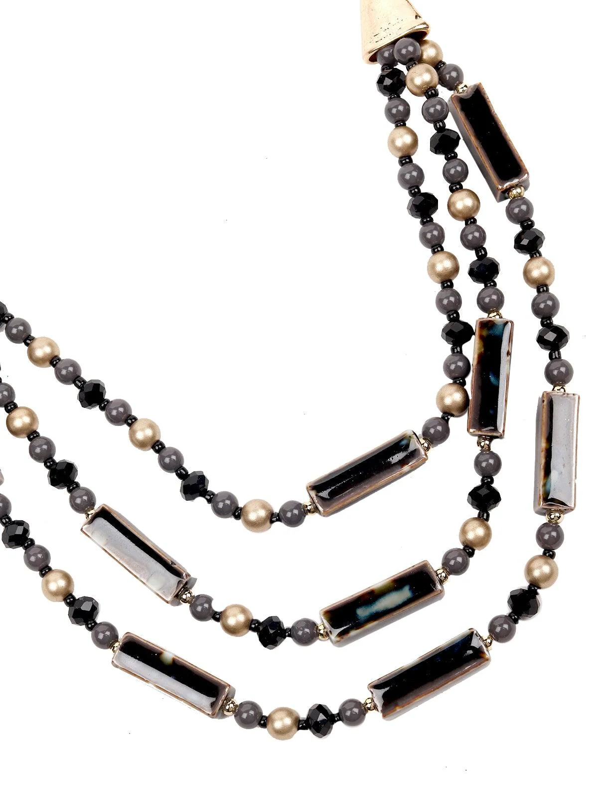 Odette Women Black Metal Necklace - Image 6