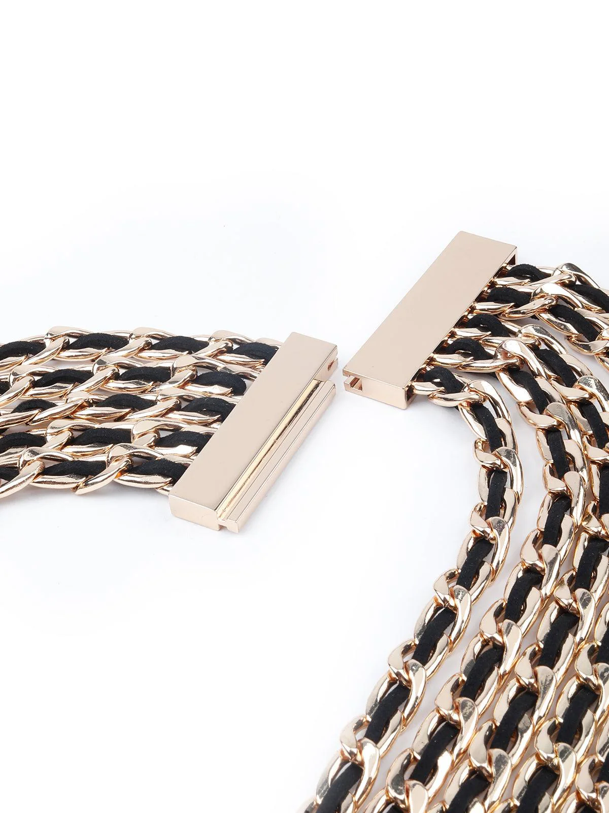 Odette Women Black And Gold Exquisite Statement Necklace - Image 6
