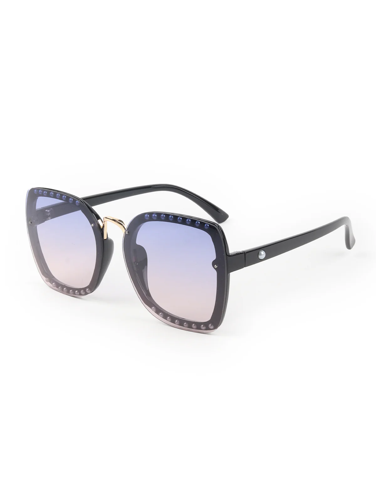 Odette Women Black High Index Acrylic Sunglasses - Image 3