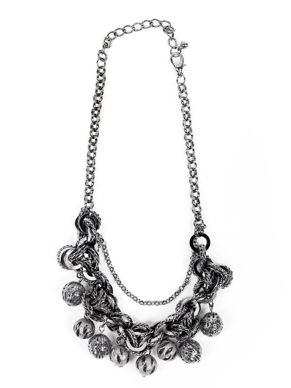 Odette Women Black Metal Necklace - Image 3