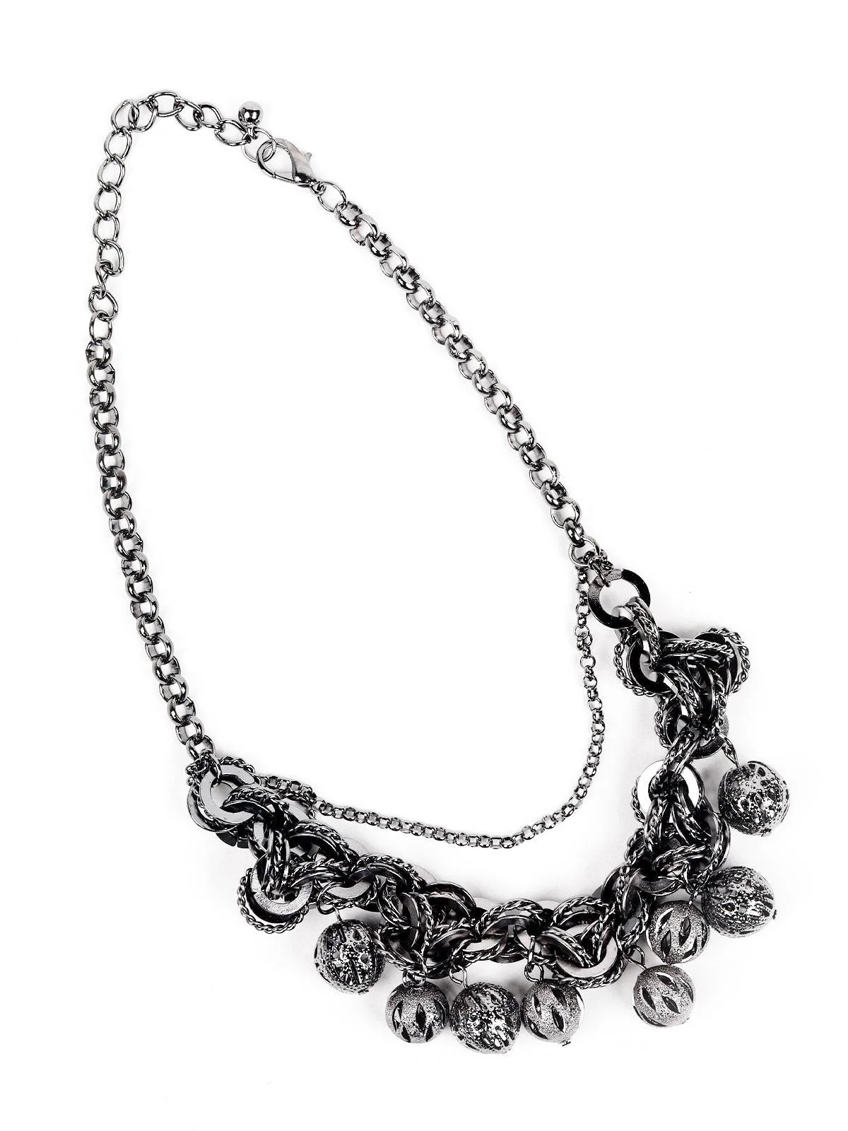 Odette Women Black Metal Necklace - Image 4