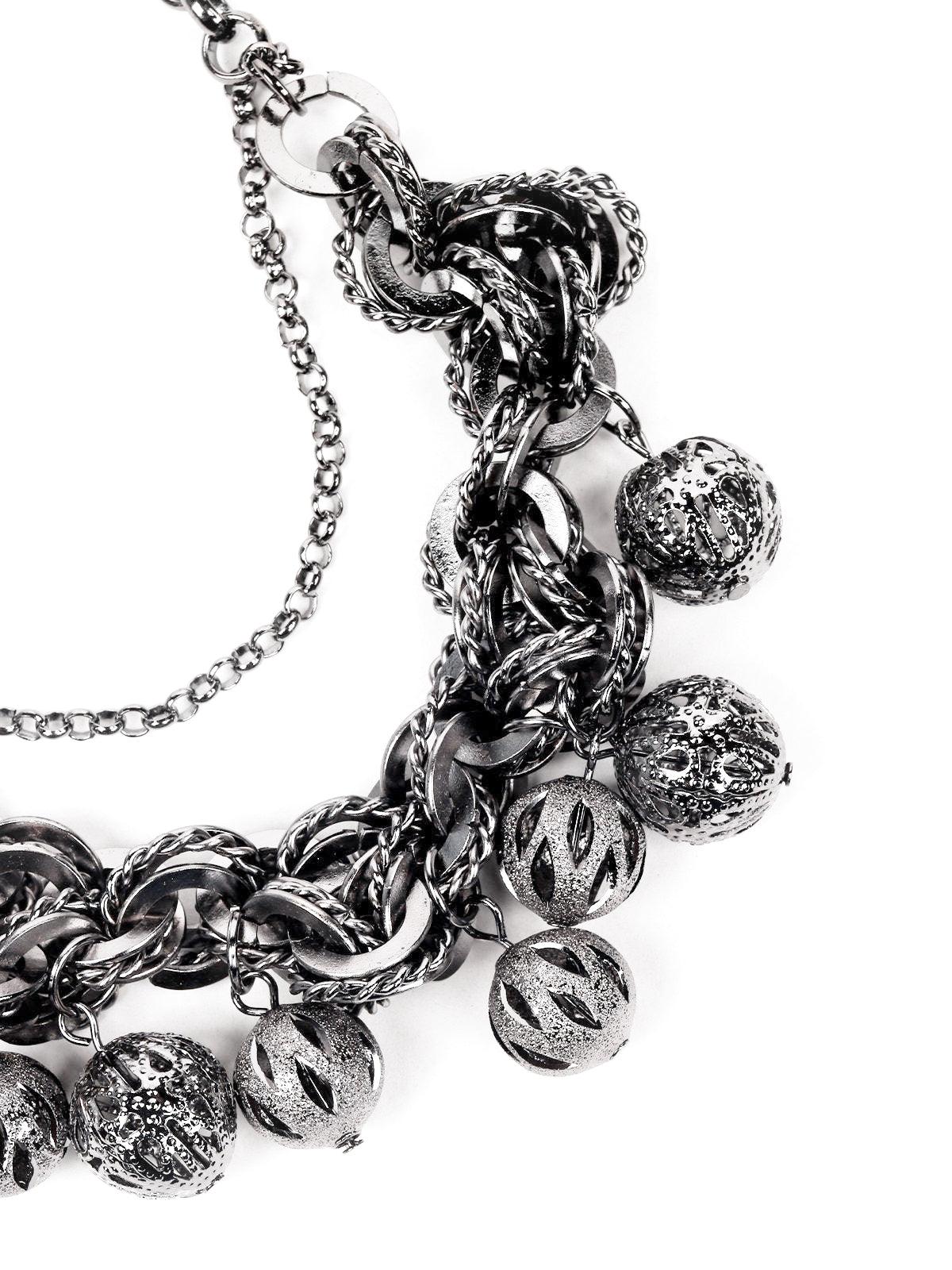 Odette Women Black Metal Necklace - Image 5