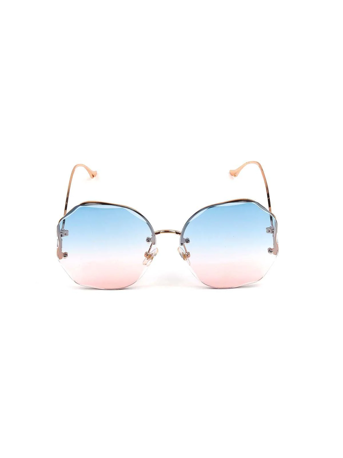 Odette Blue And Pink Tined Sunglasses For Women - Image 3