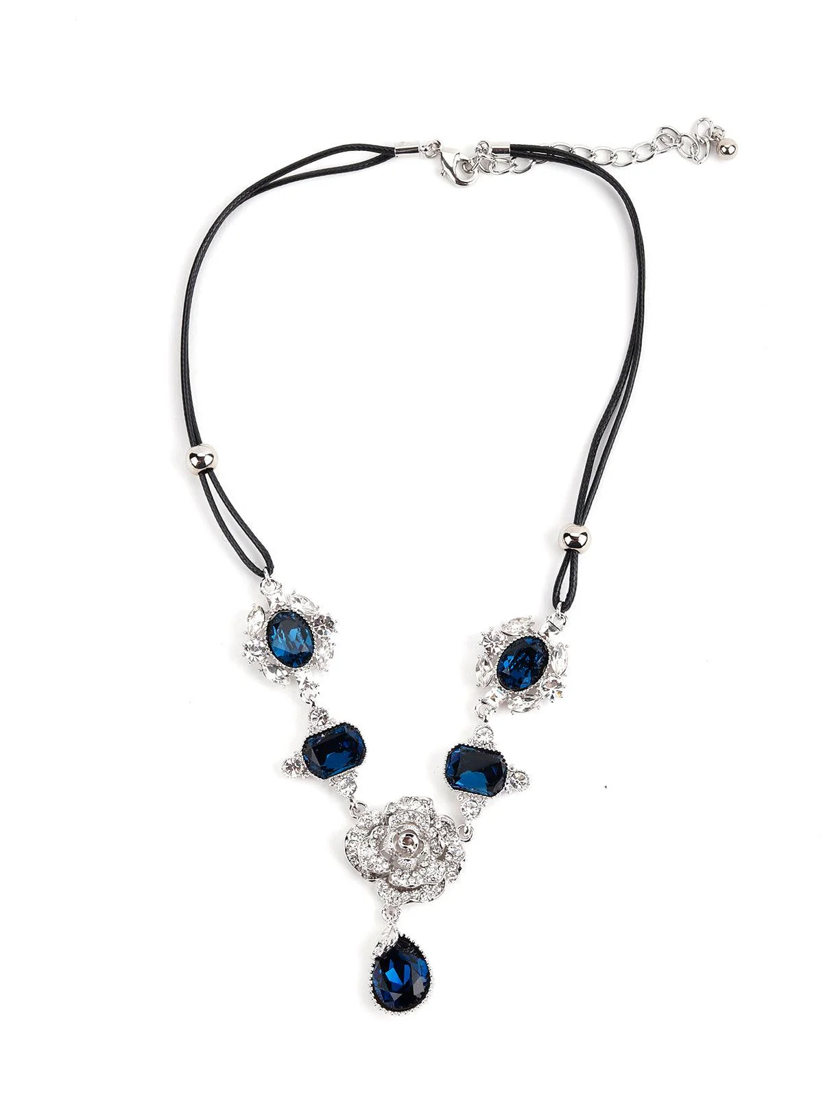 Odette Women Blue Metal Necklace - Image 3