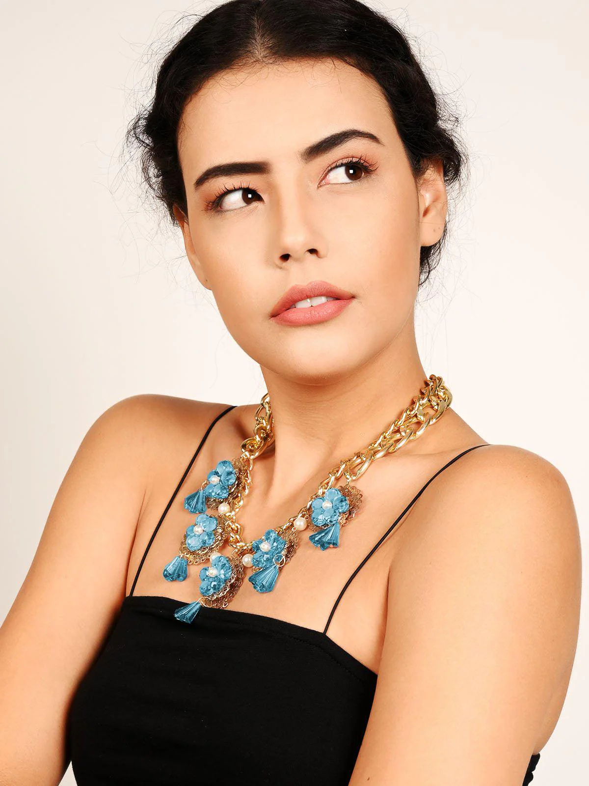 Odette Women Blue Metal Necklace - Image 2