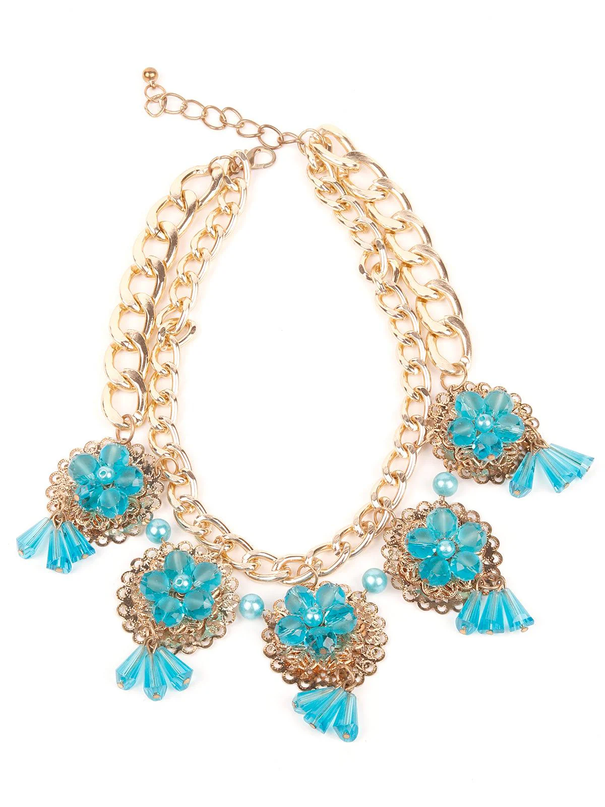 Odette Women Blue Metal Necklace - Image 3