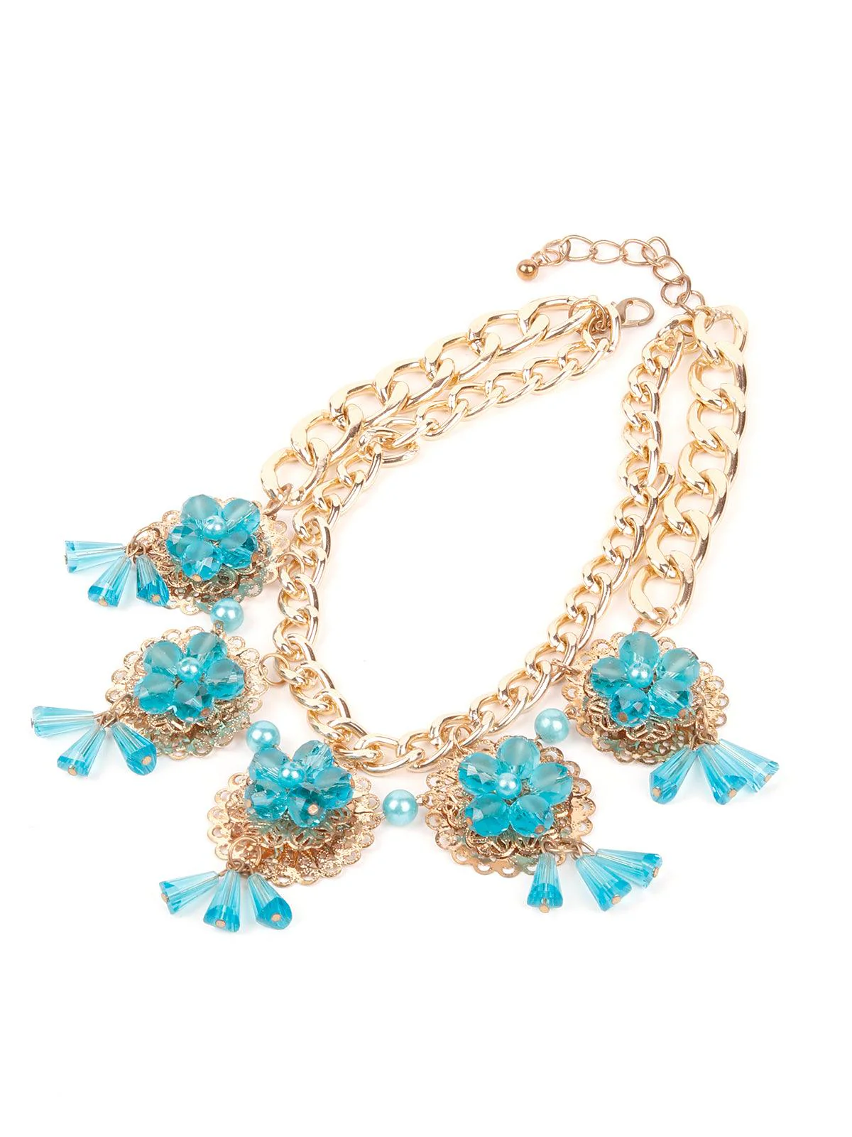 Odette Women Blue Metal Necklace - Image 5