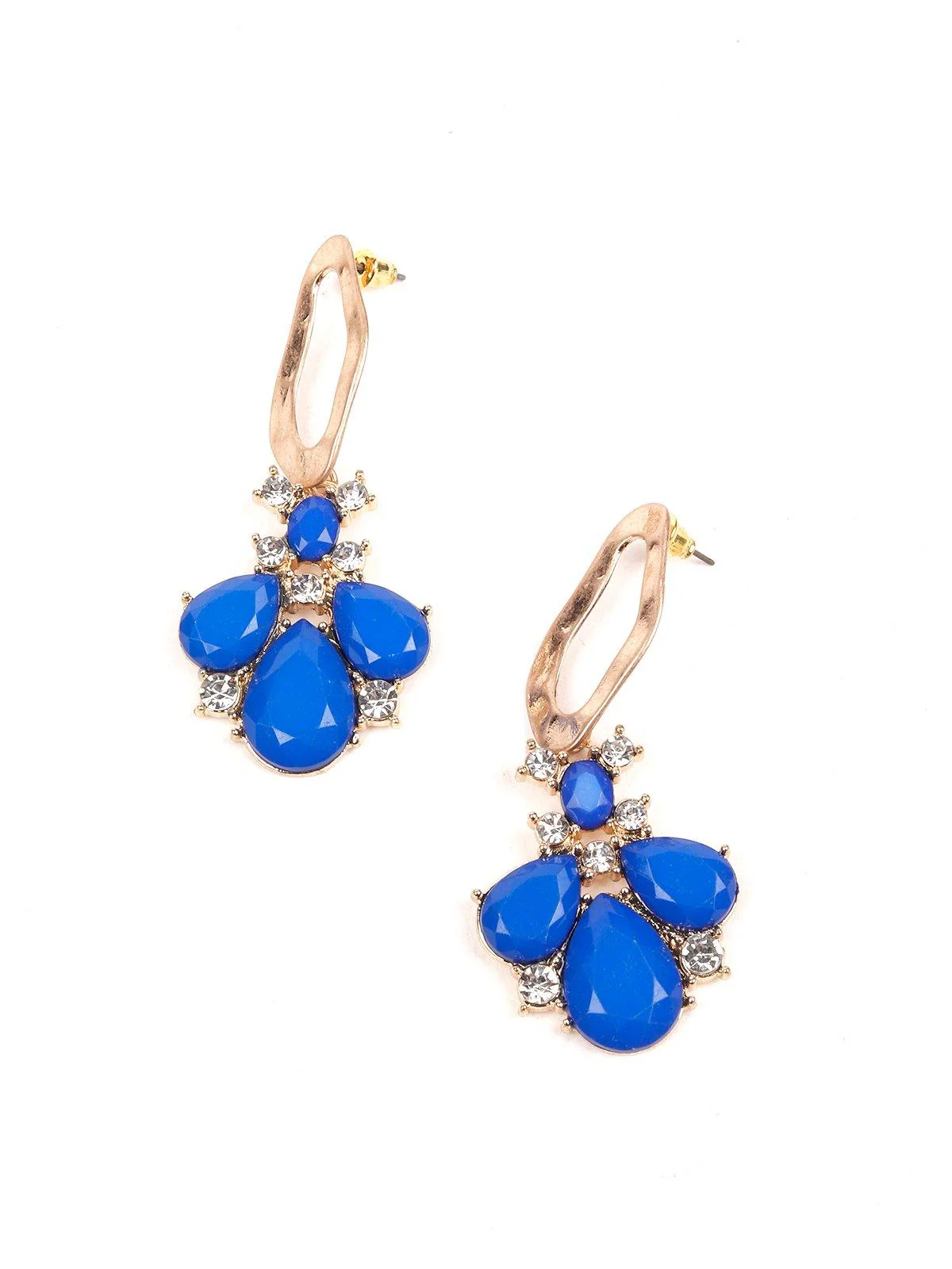 Odette Women Blue Metal Earring - Image 5