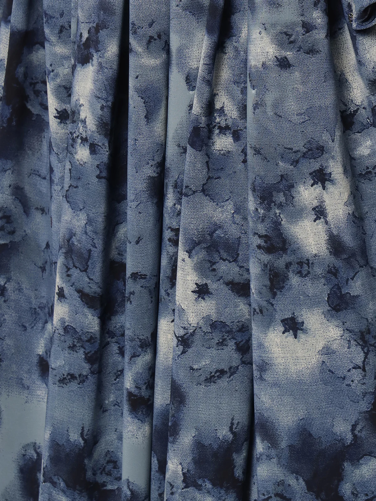 Odette Women Blue Silk Print With Sequince Embroidered Semi Stitched Lehenga Choli - Image 4