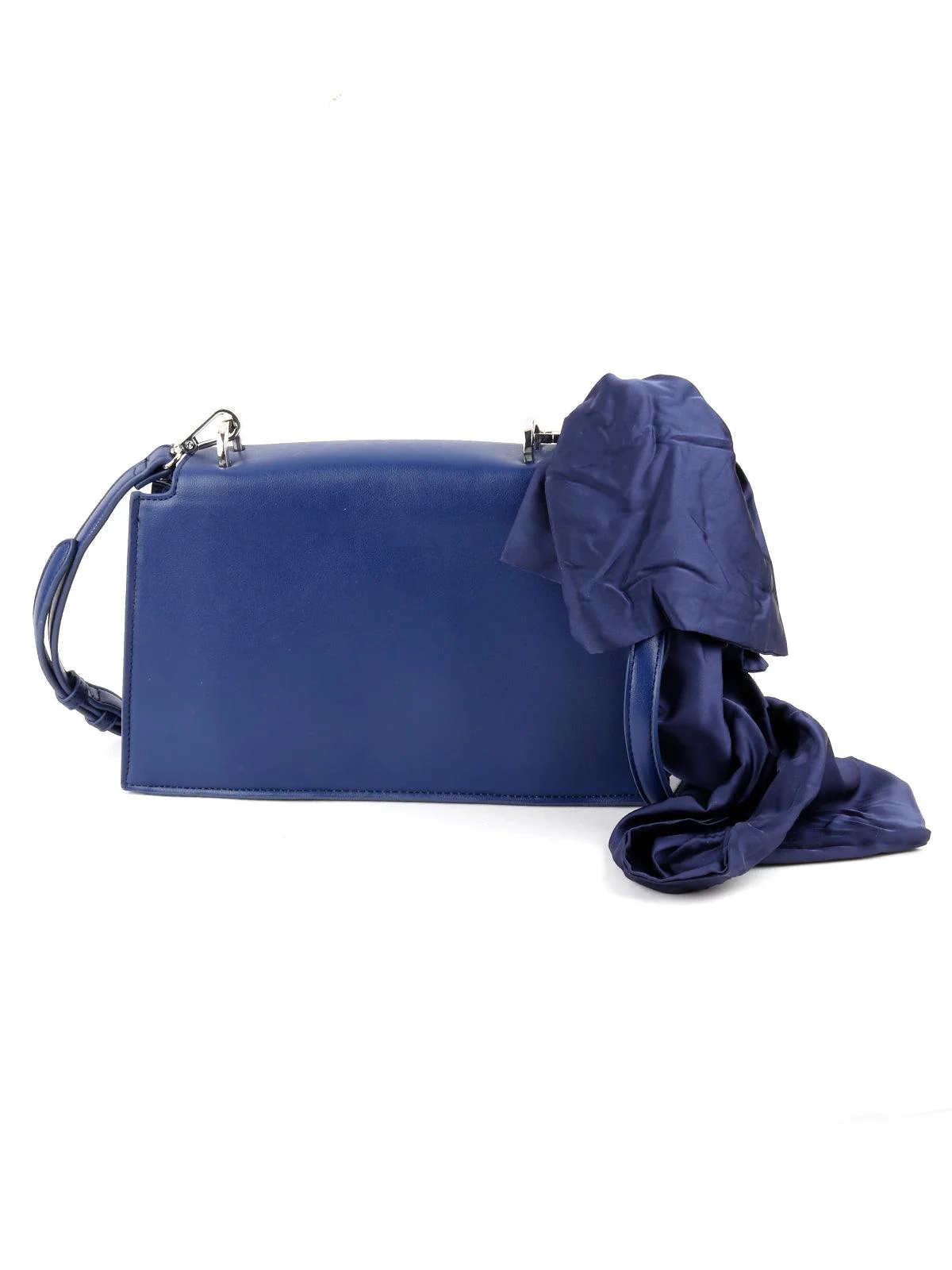Odette Women Bluish Purple Leather Bag - Image 5