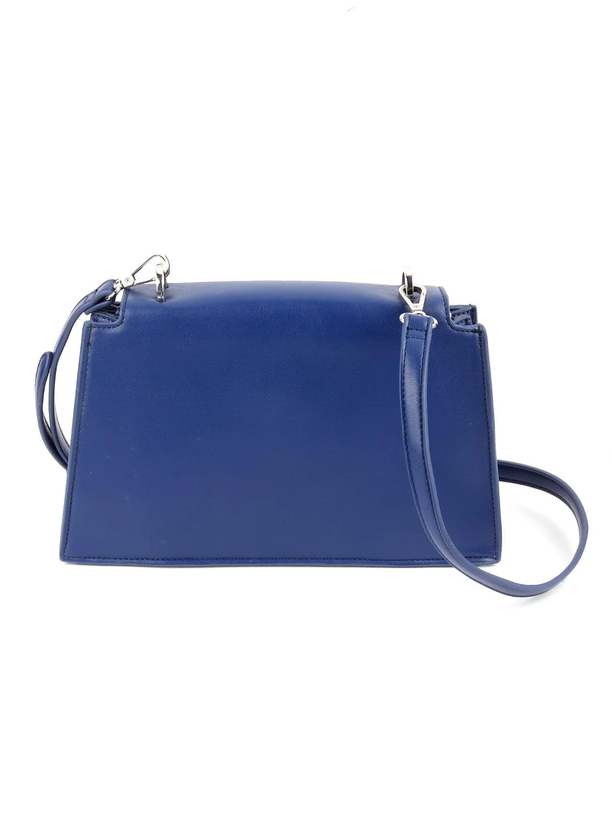 Odette Women Bluish Purple Leather Bag - Image 6