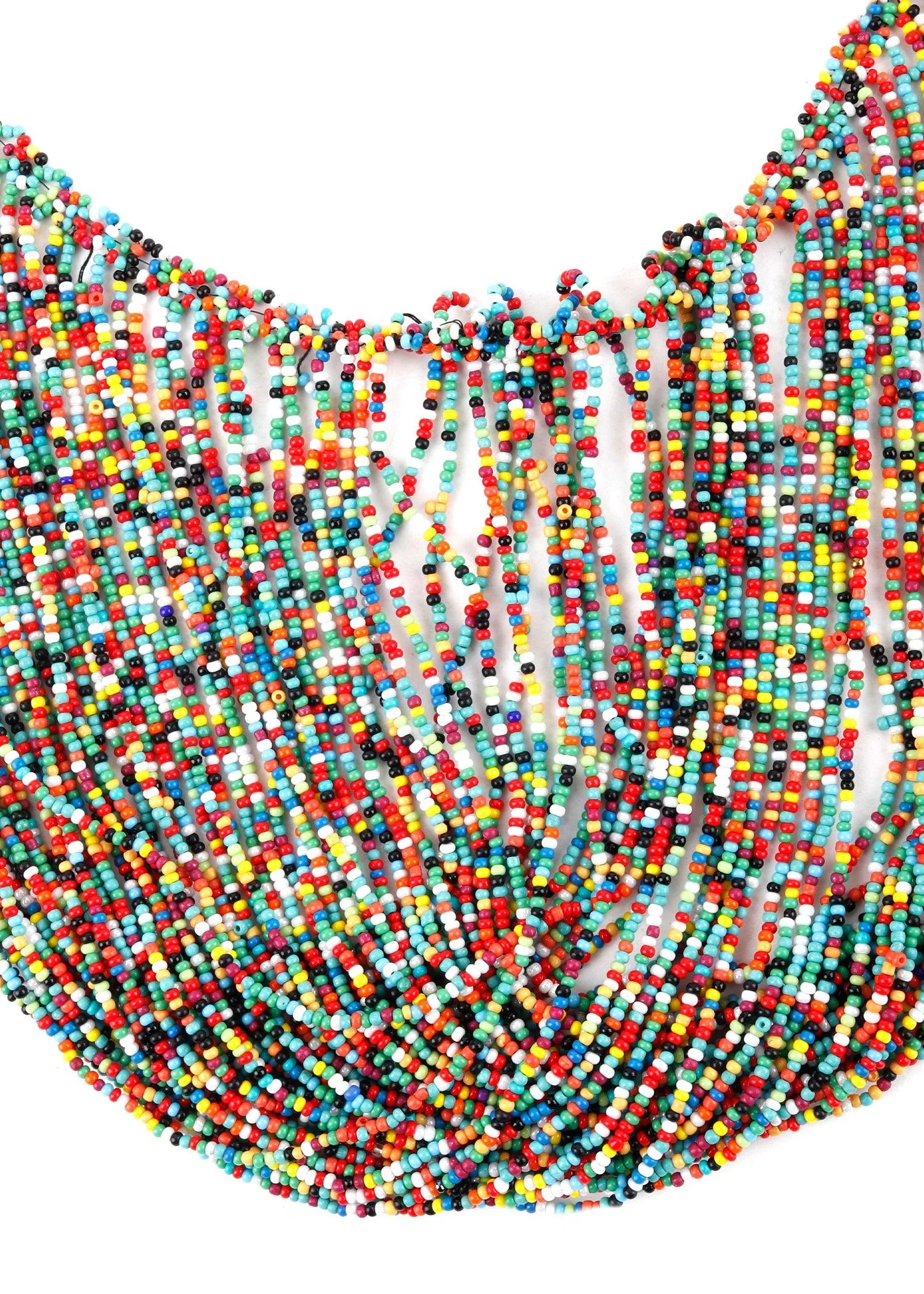 Odette Women Boho Multicolor Beaded Chocker Neckpiece - Image 5