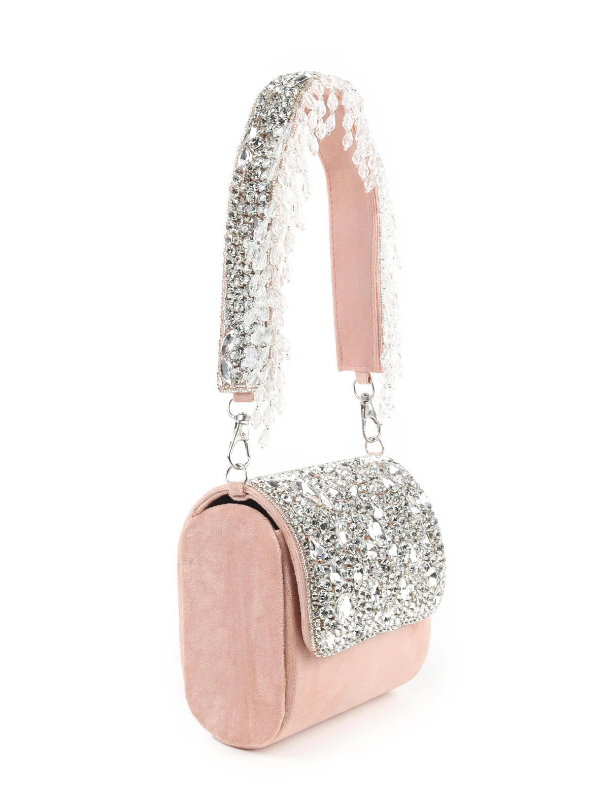 Odette Women Breath-Taking Beige Embellished Handbag - Image 4