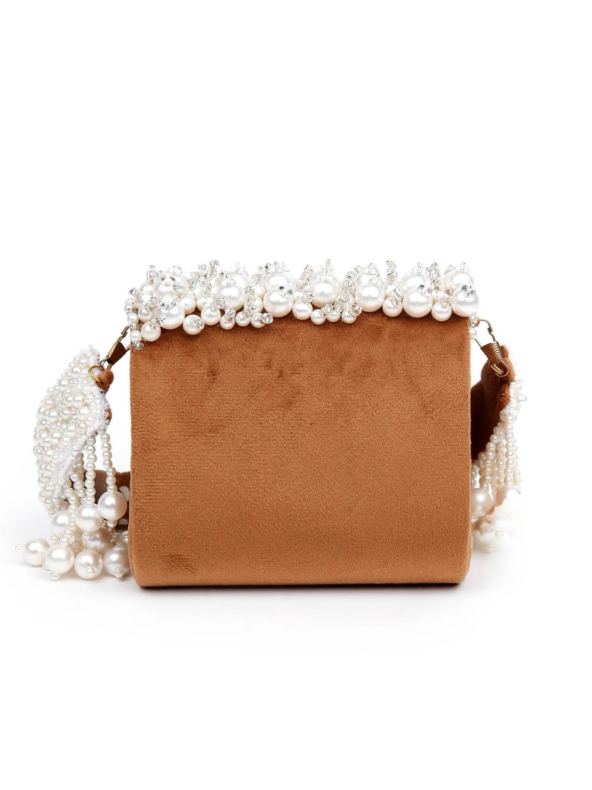 Odette Women Breath-Taking Fawn Embellished Handbag - Image 3