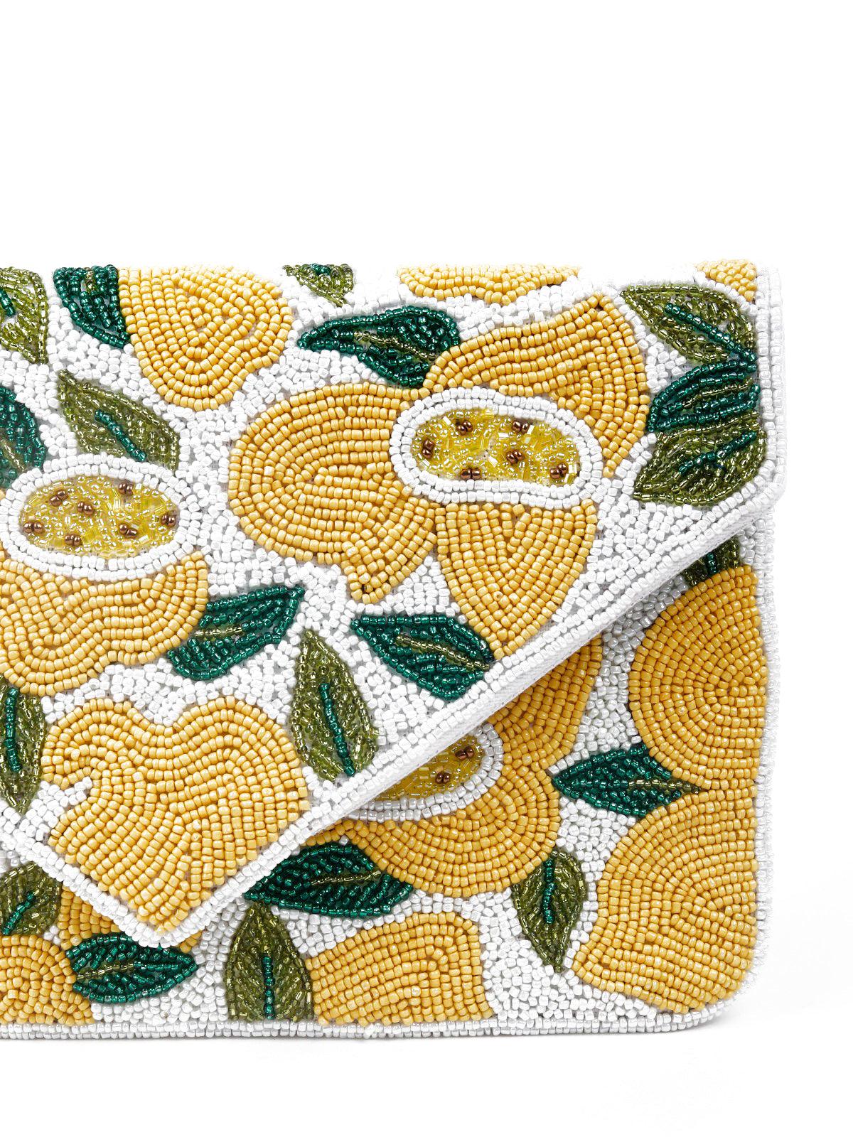 Odette Women Yellow Metal Sling Bag - Image 5