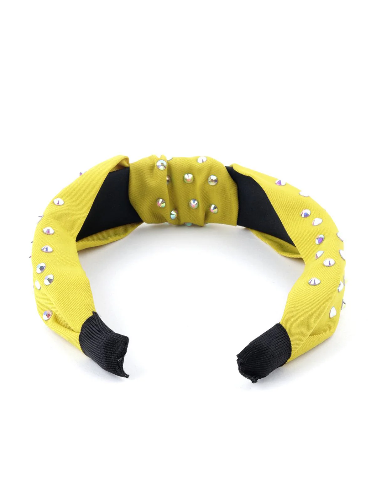 Odette Women Bright Yellow Sequin Hairband - Image 5