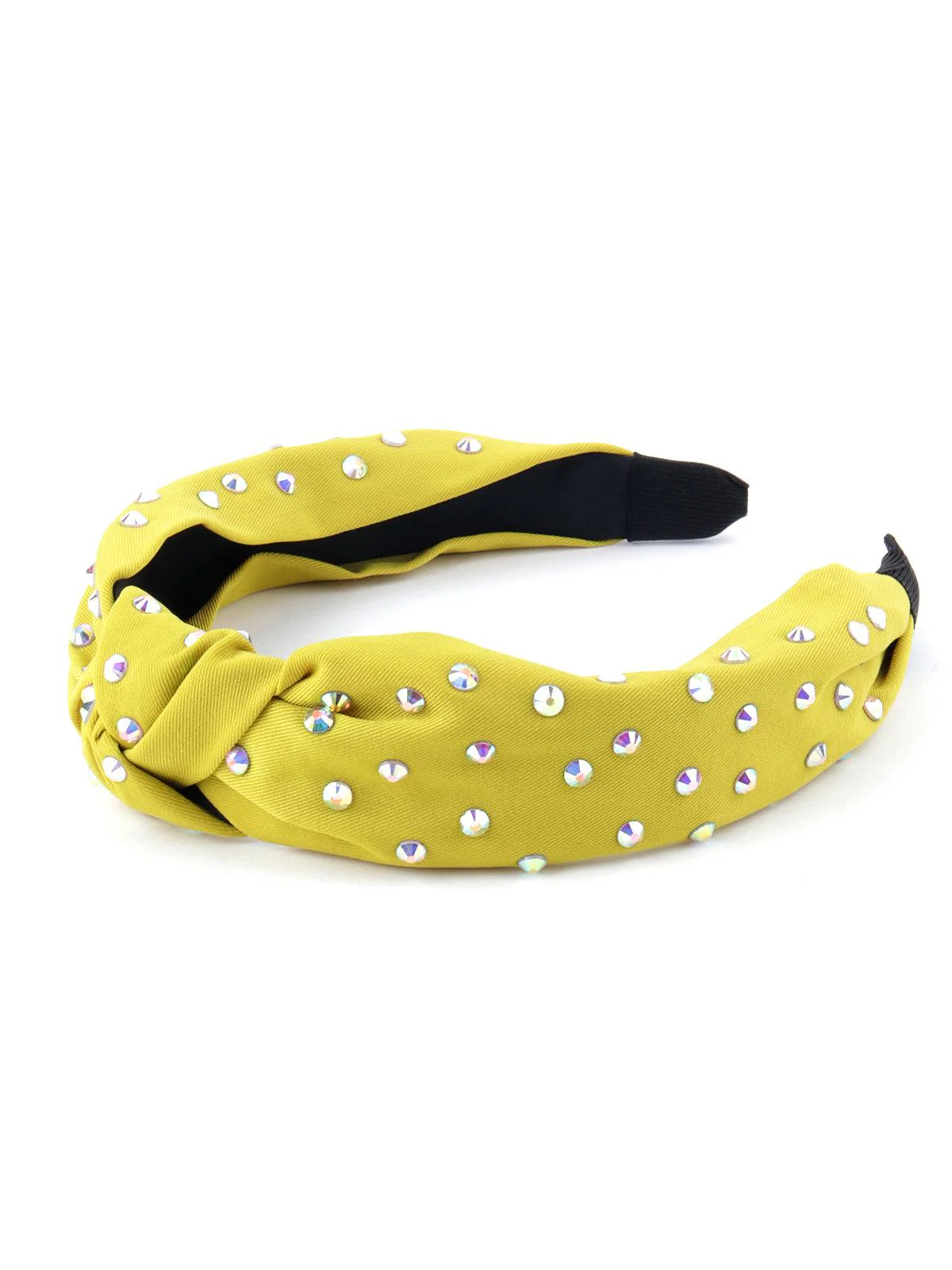 Odette Women Bright Yellow Sequin Hairband - Image 6