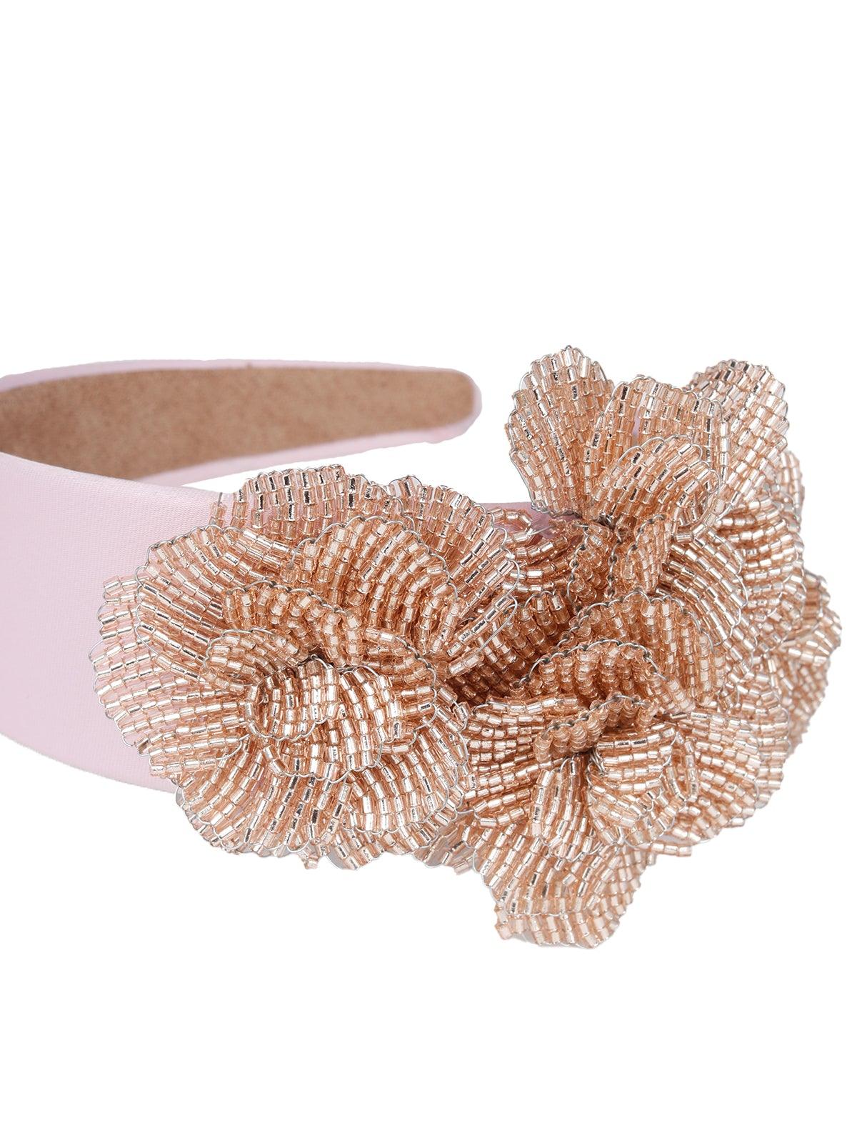 Odette Women Pink Rhinestones Hairband - Image 6