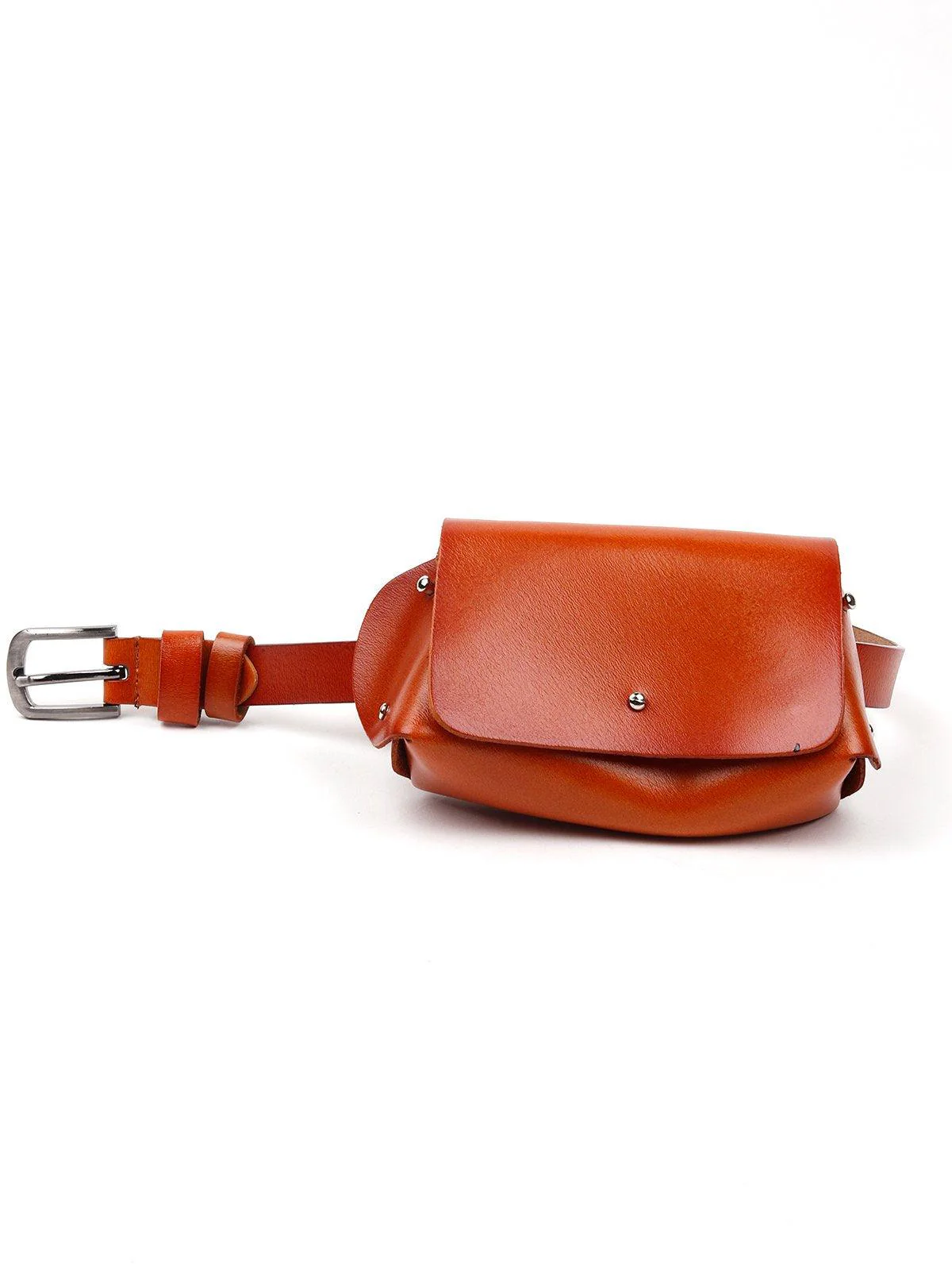 Odette Women Brown Faux Leather Belt-Bag - Image 3