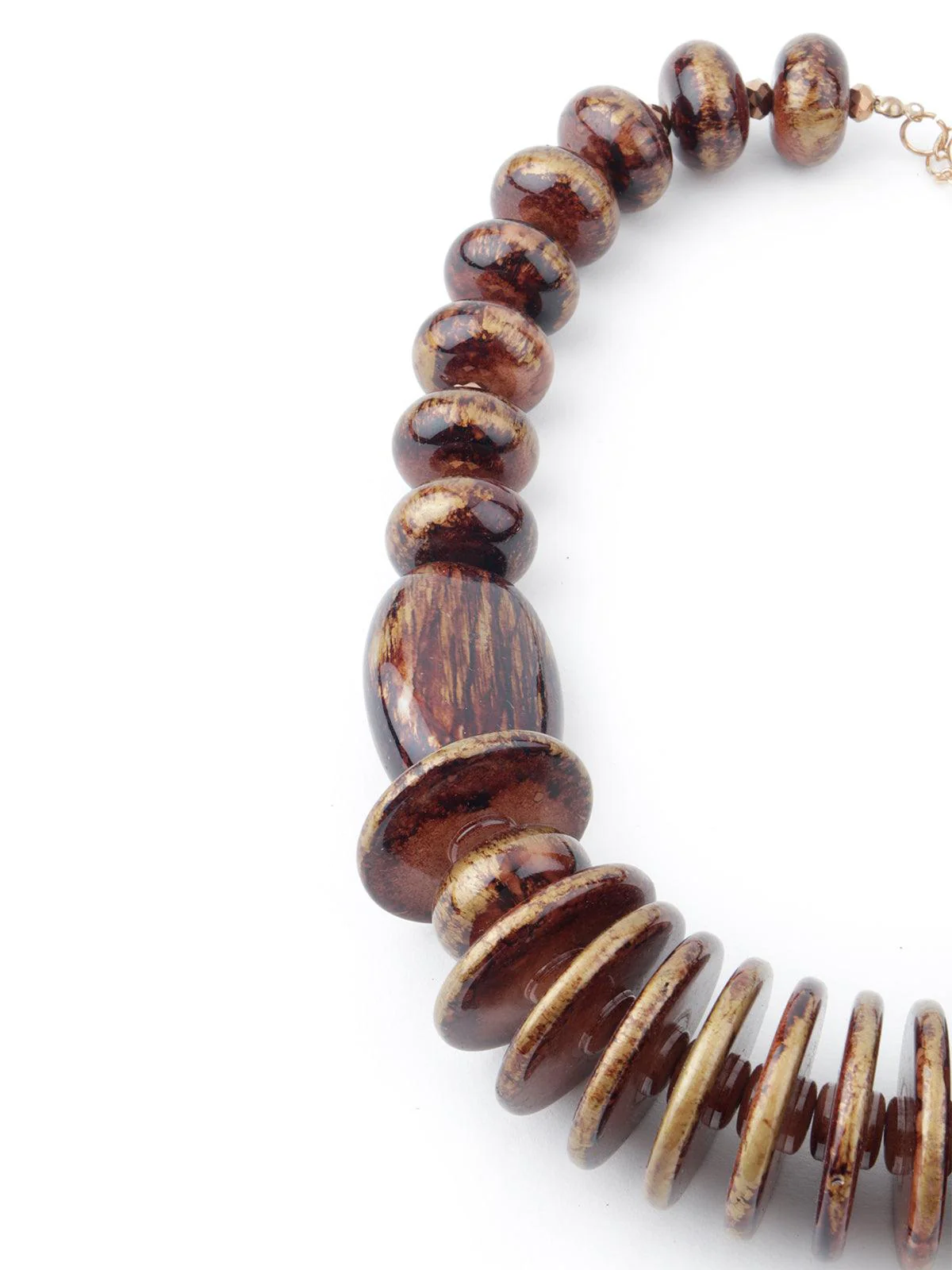 Odette Women Brown Spring Antique Necklace - Image 5