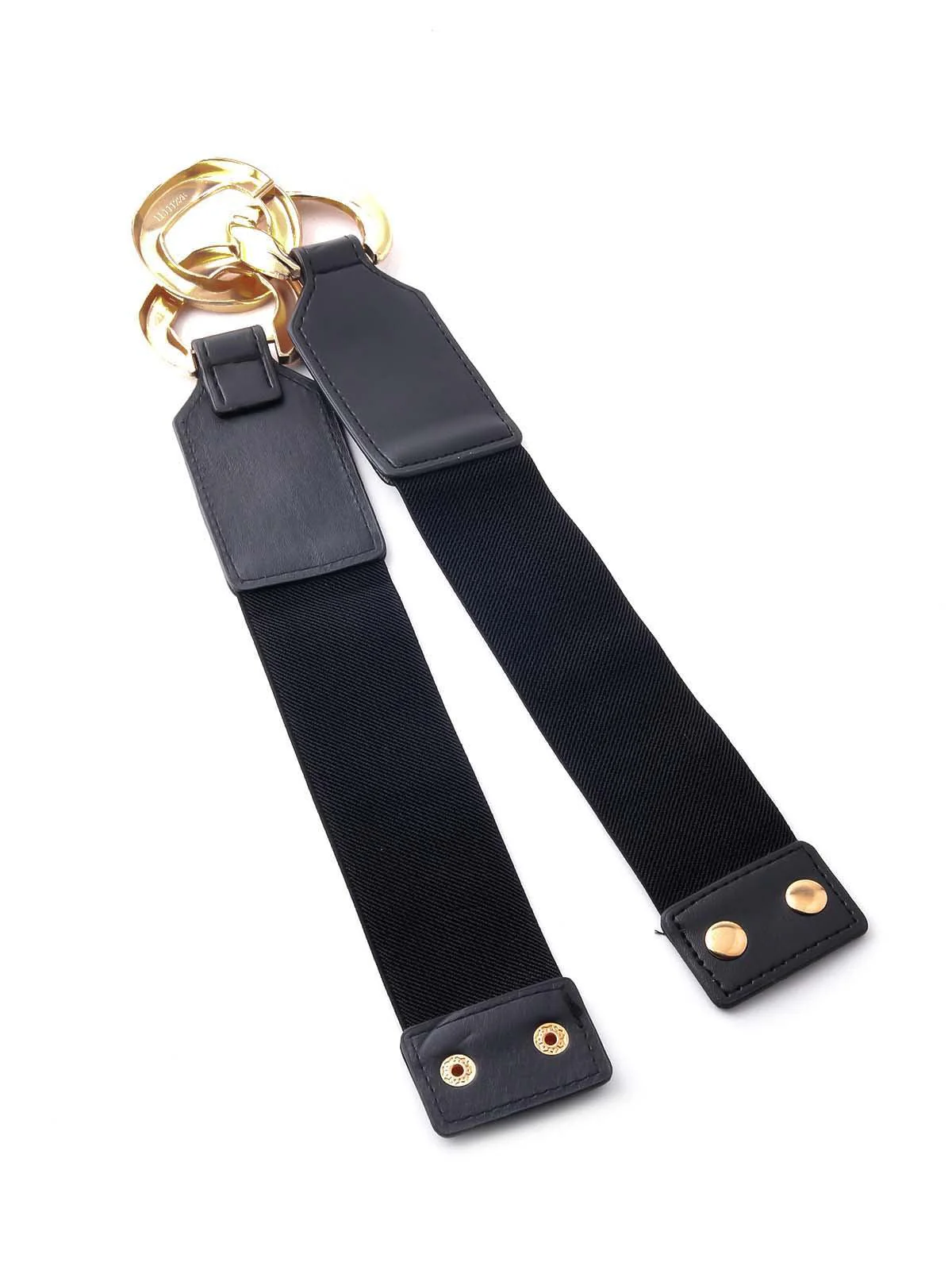 Odette Women Buckle Black Belt - Image 6