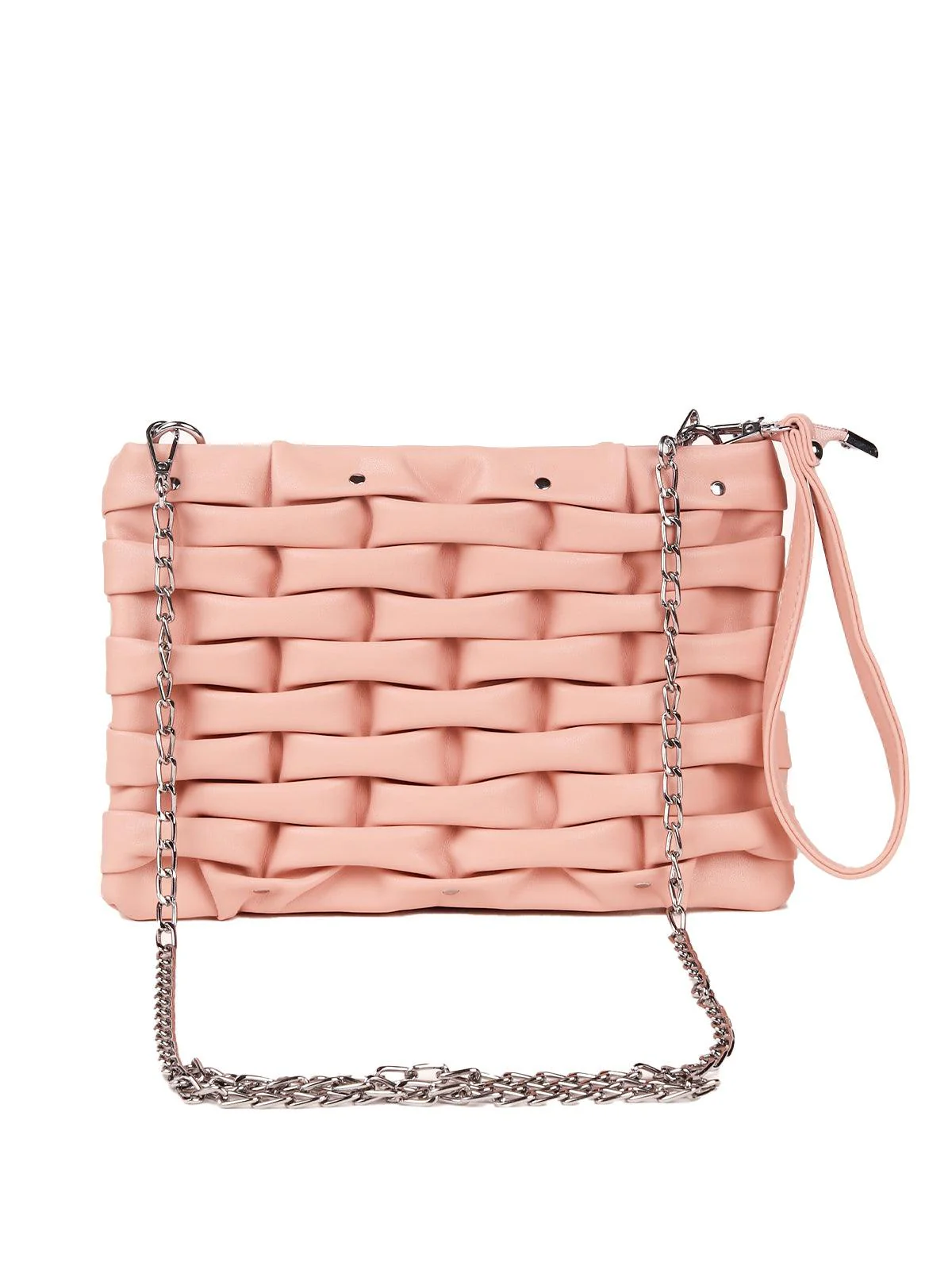 Odette Women Blush Pink Leatherette Bag - Image 3