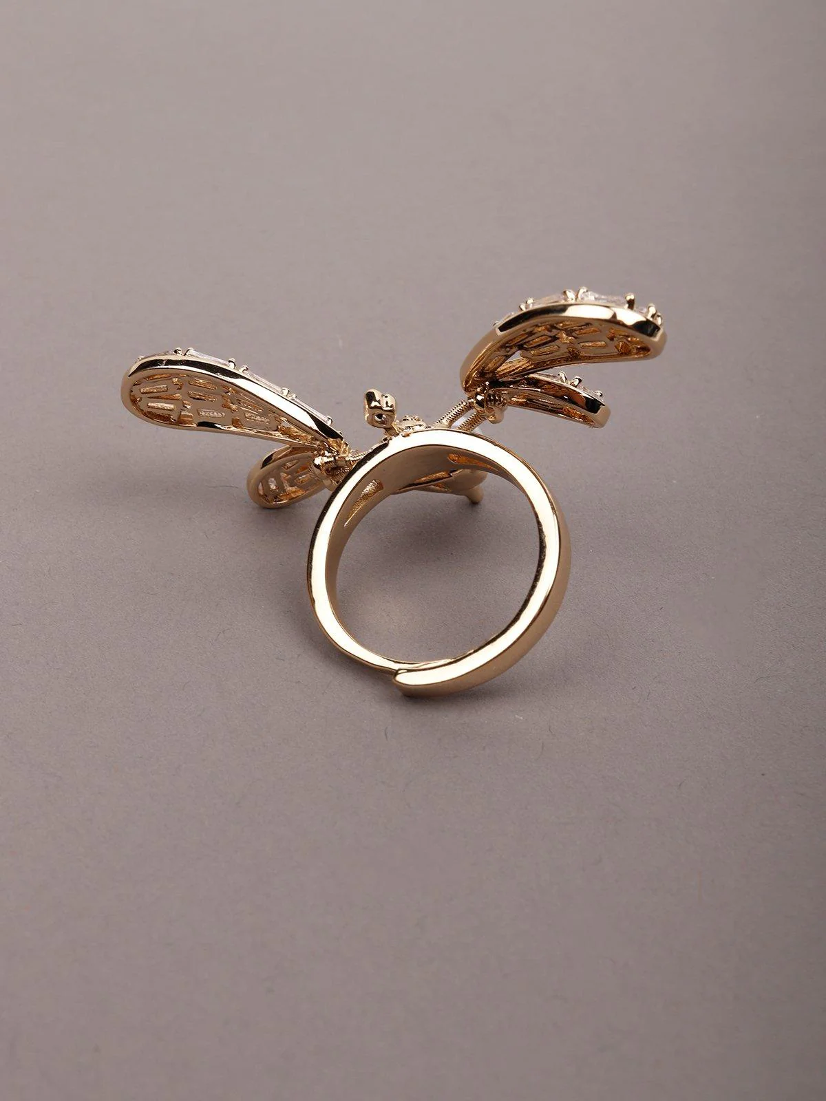 Odette Women Gold Metal Ring - Image 6